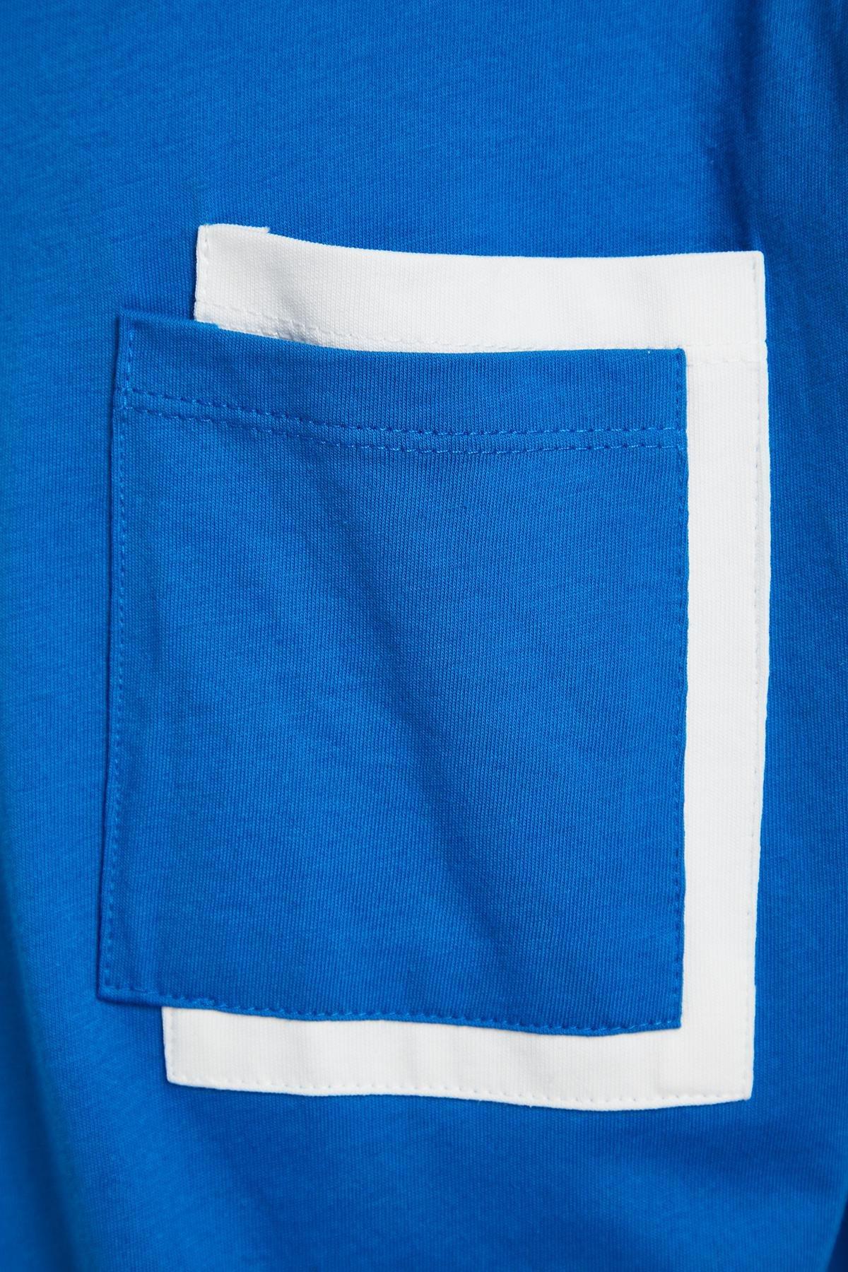 Blue Oversize T-Shirt, Blue, large image number 7