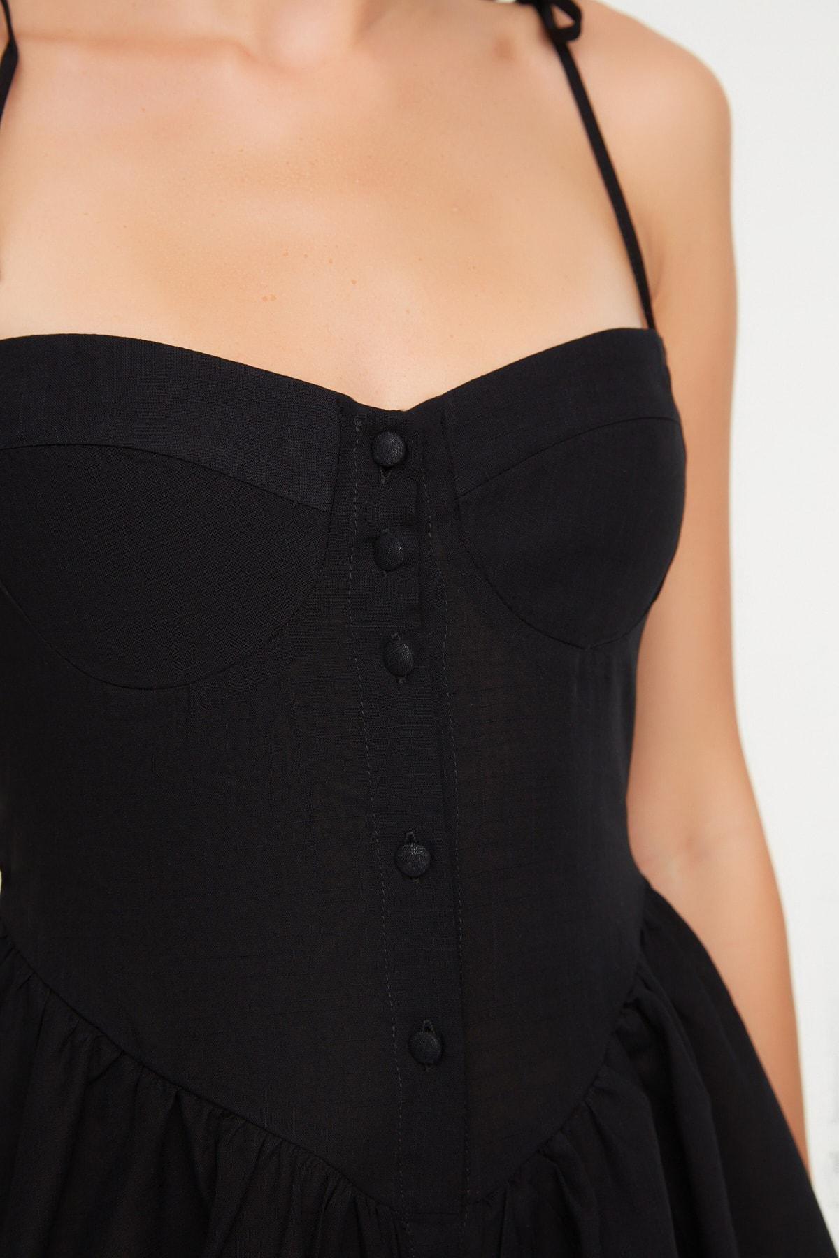 Black V Neck Jumpsuit, , large image number 2