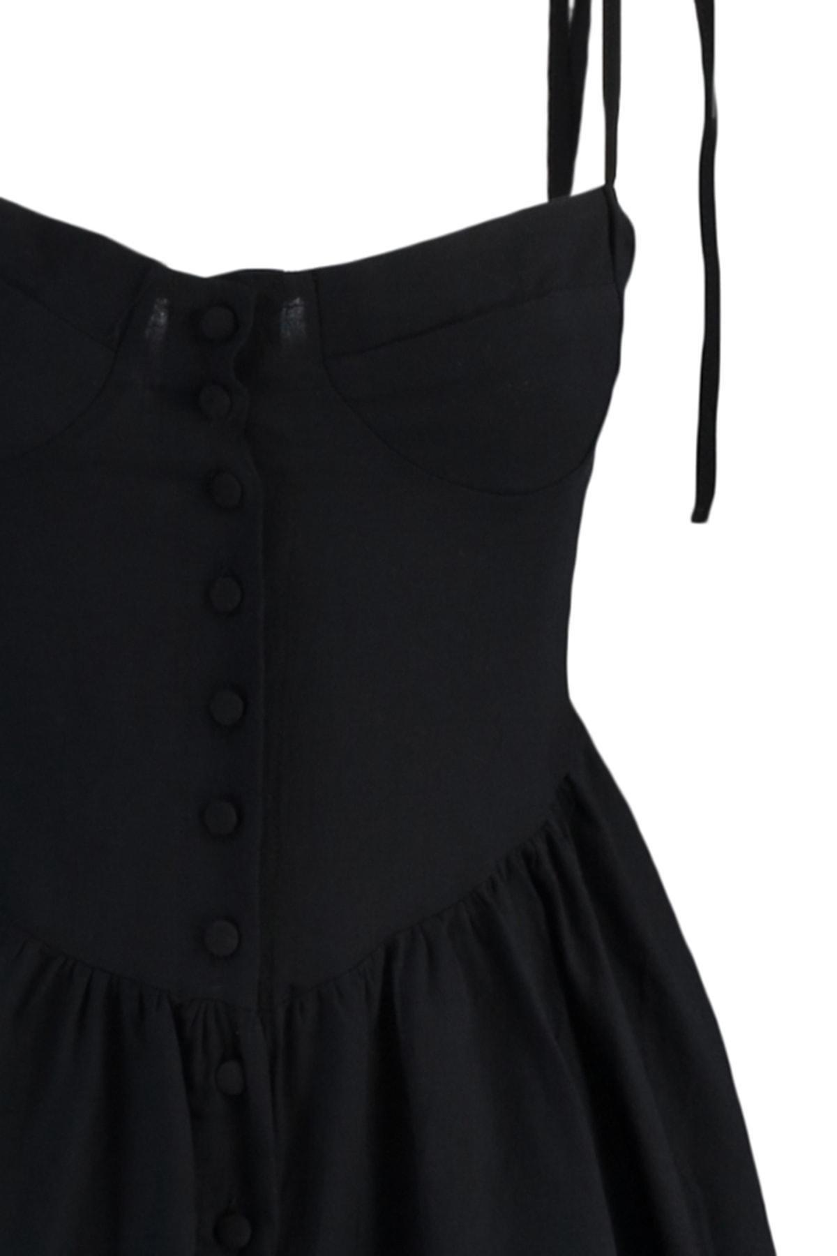 Black V Neck Jumpsuit, , large image number 6
