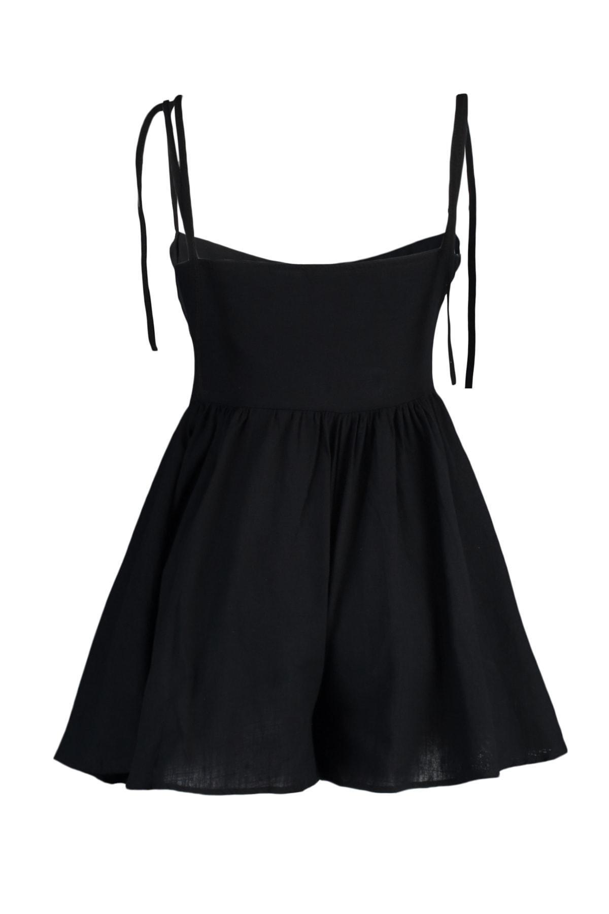 Black V Neck Jumpsuit, , large image number 7