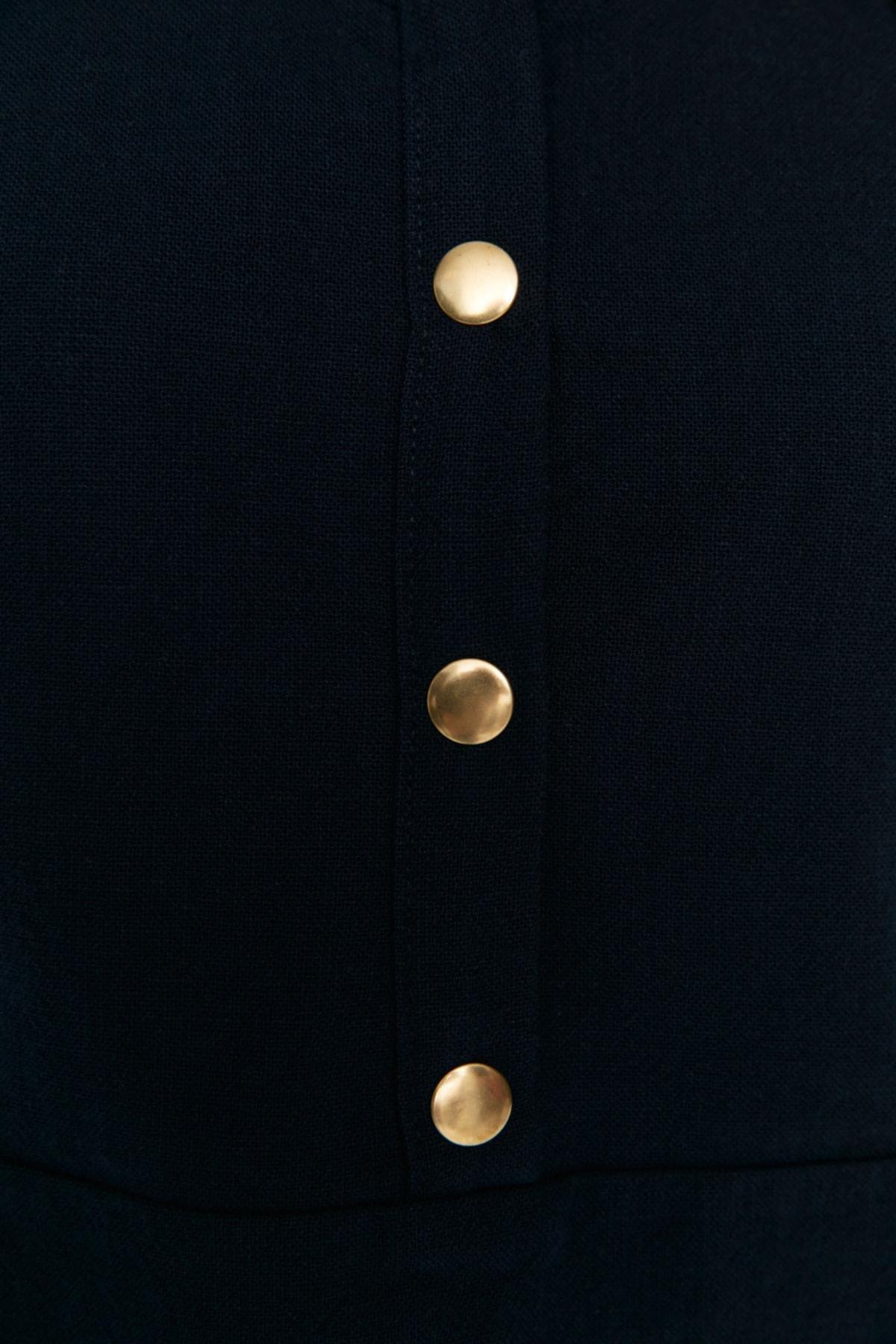 Navy Relaxed Shift Dress, Dark blue, large image number 3