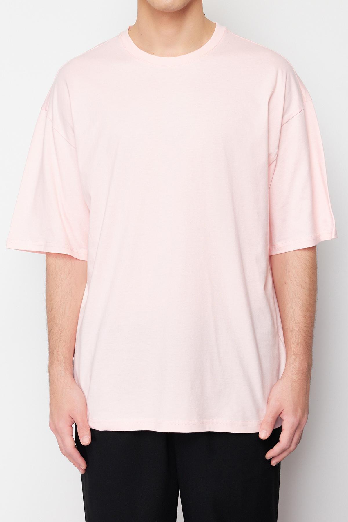 Pink Oversized Cotton T-Shirt, , large image number 3