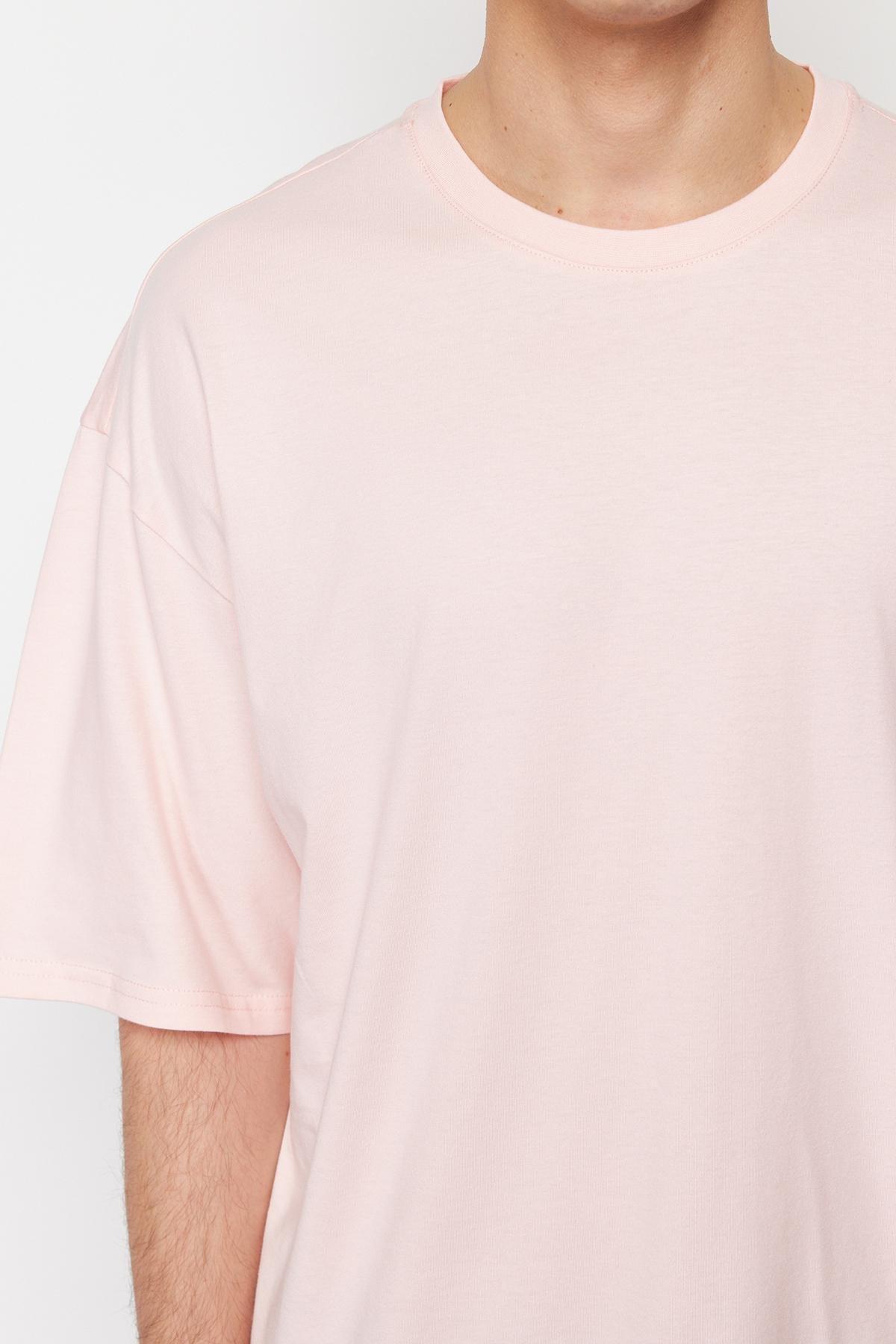 Pink Oversized Cotton T-Shirt, , large image number 4