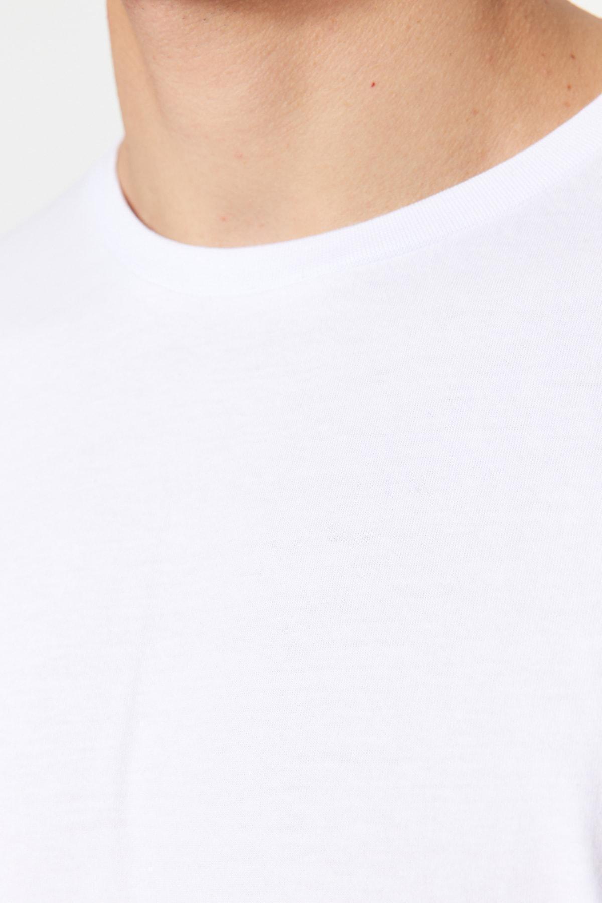 White Crew Neck Oversize Tshirt, , large image number 6