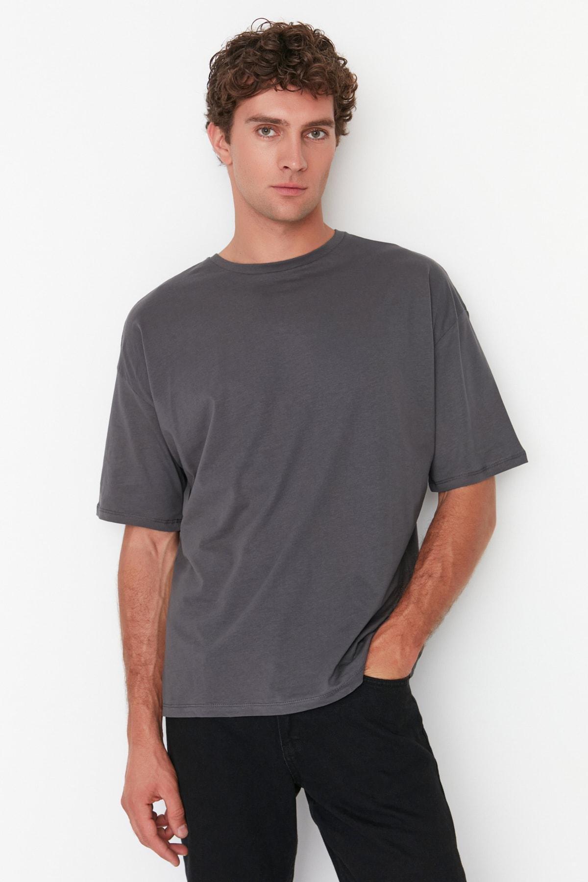 Grey Oversize T-Shirt, , medium