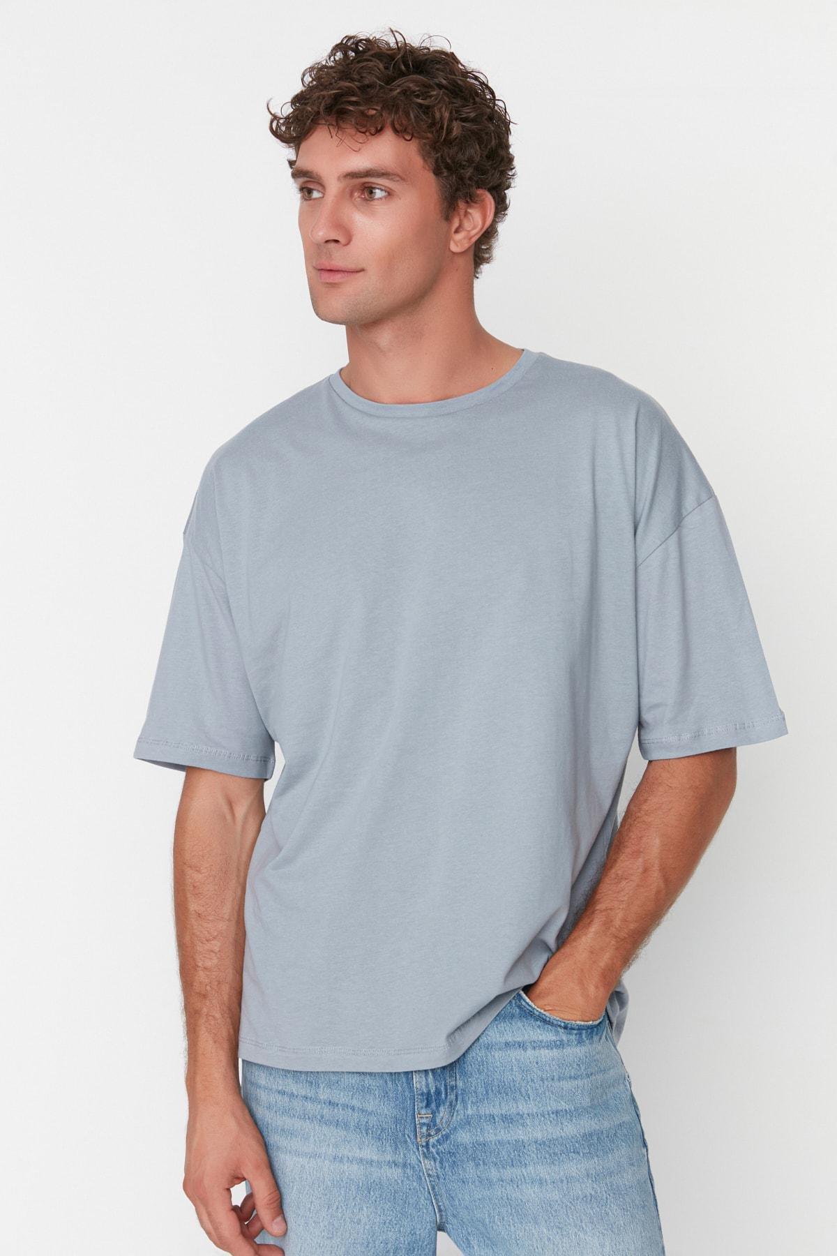 Grey Oversize T-Shirt, , large image number 1