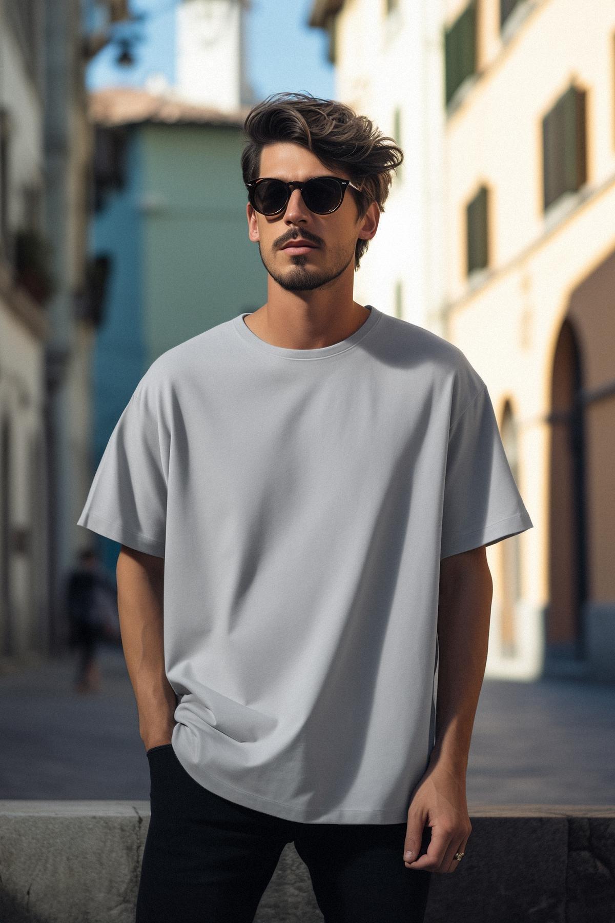 Grey Oversize T-Shirt, , large image number 2