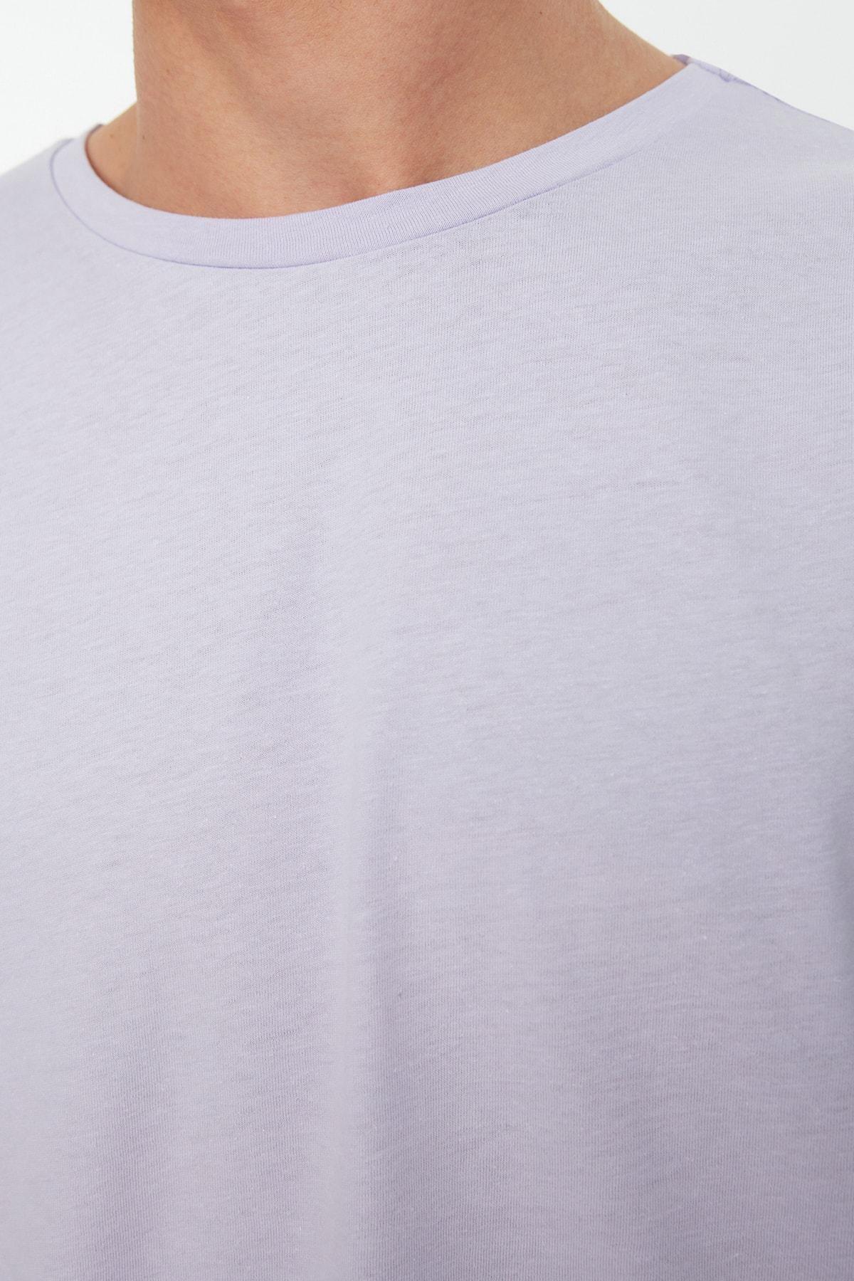 Purple Plain Oversize Tshirt, , large image number 3
