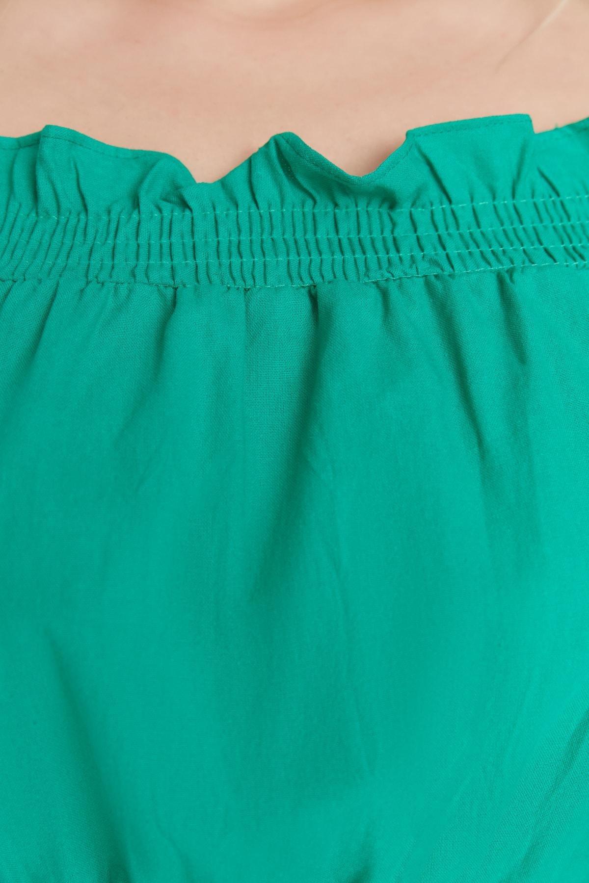 Green Skater Plus Size Dress, , large image number 2