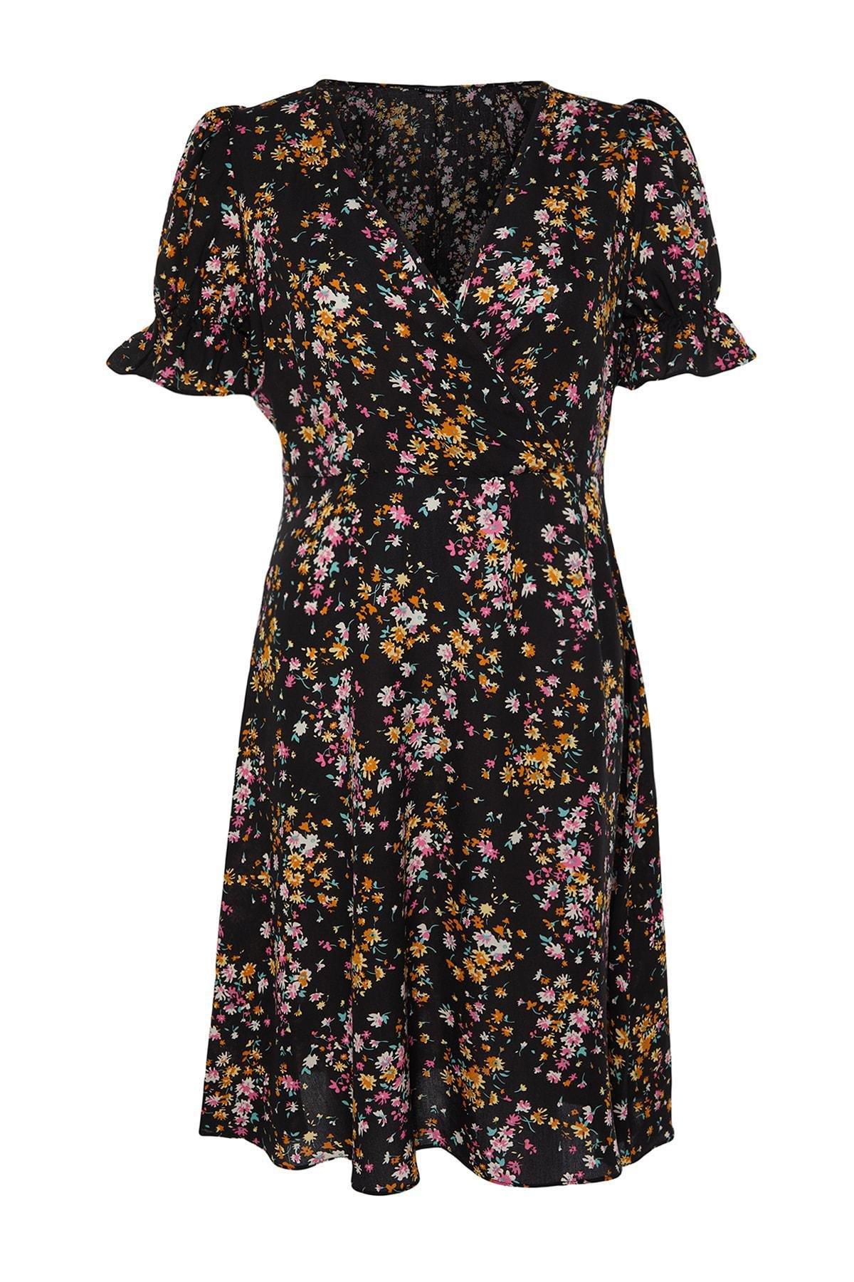 Multicolour A-Line Plus Size Mini Dress, , large image number 5