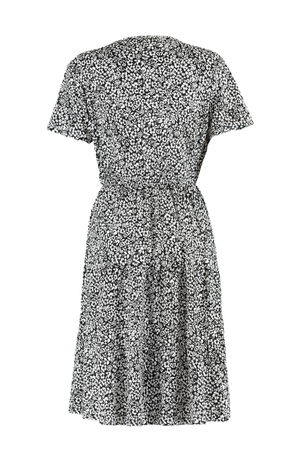 Black A-Line Plus Size Dress, , large image number 7