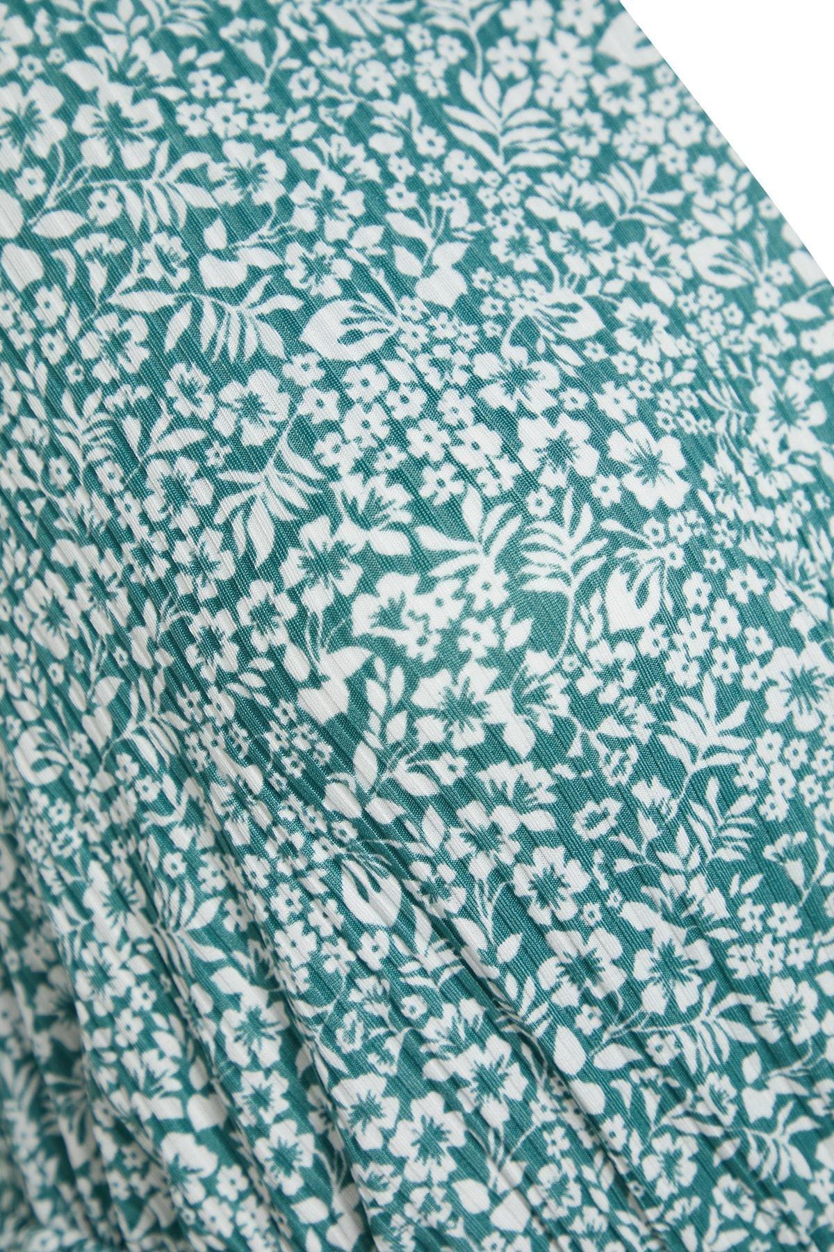 Green A-Line Plus Size Dress, , large image number 7