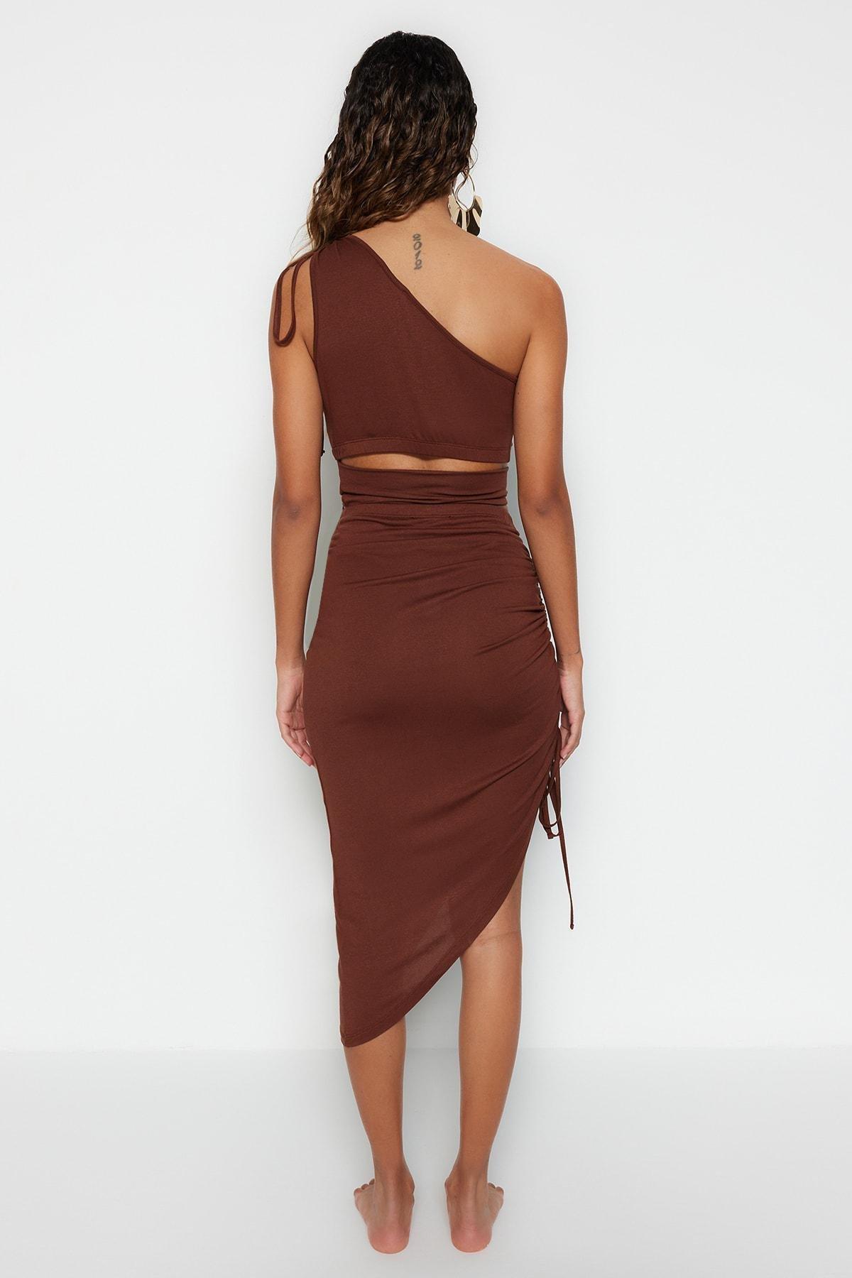 Brown Fitted Co-Ord Set, , large image number 4