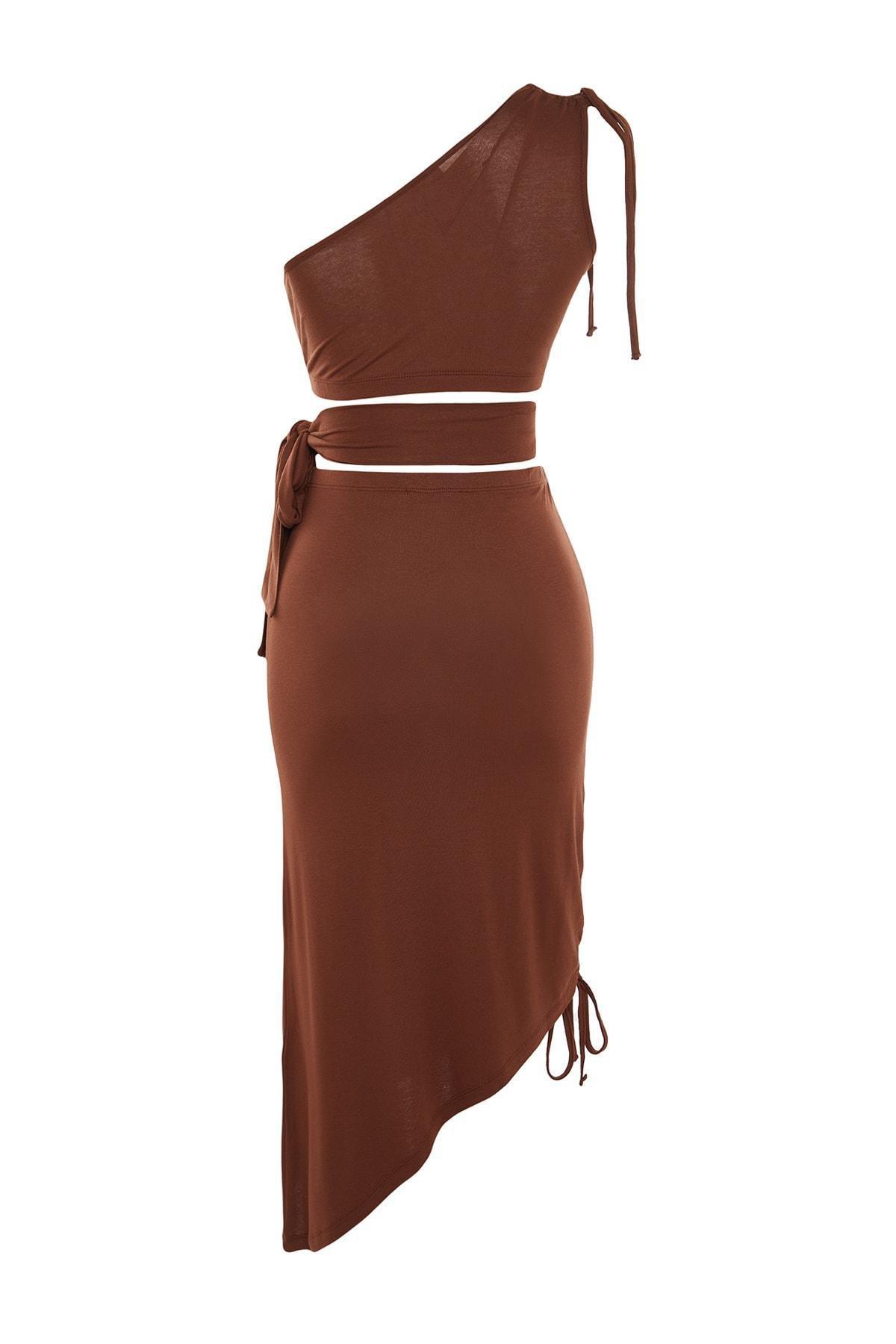 Brown Fitted Co-Ord Set, , large image number 6