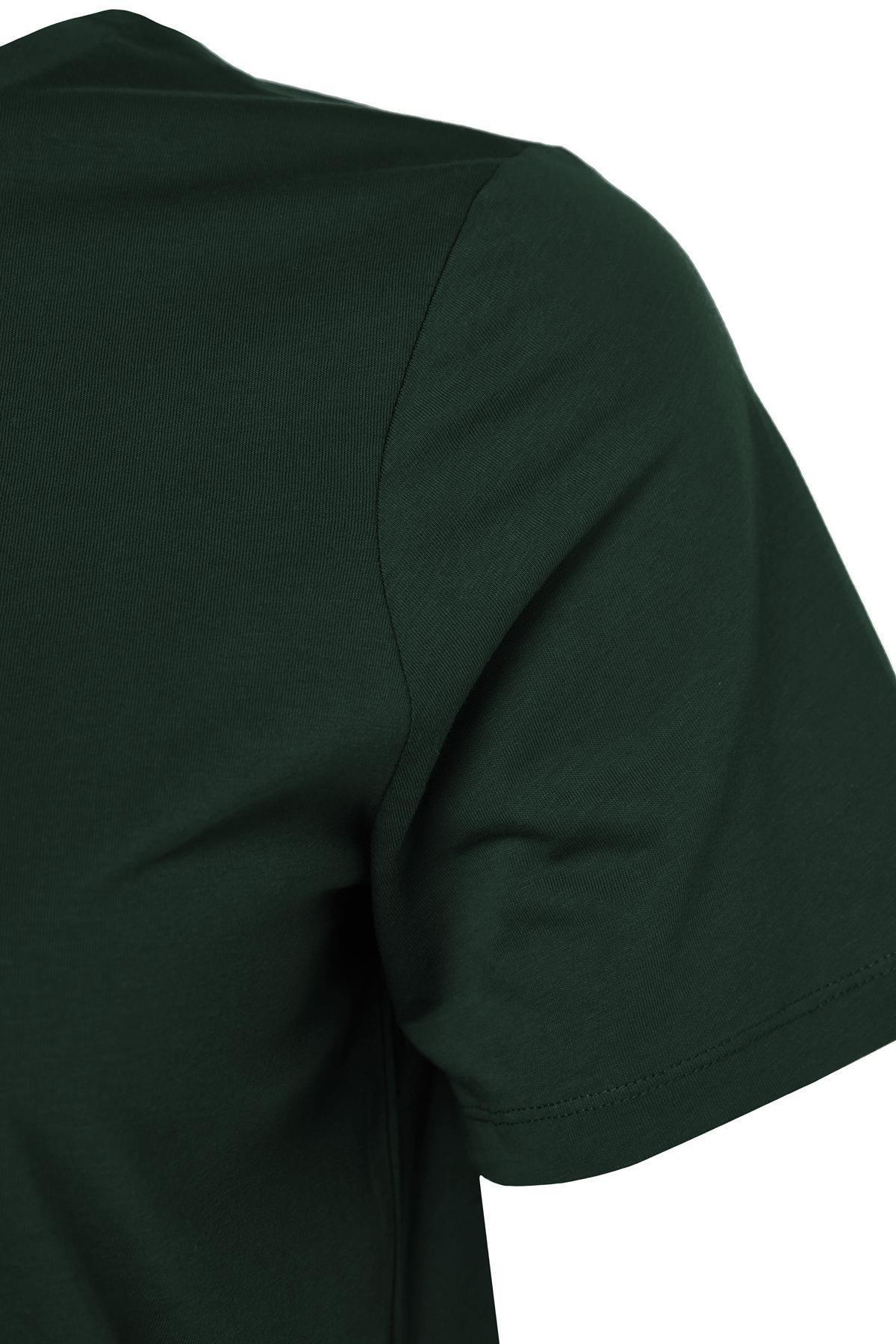 Trendyol - Green Crew Neck Plus Size Tshirt