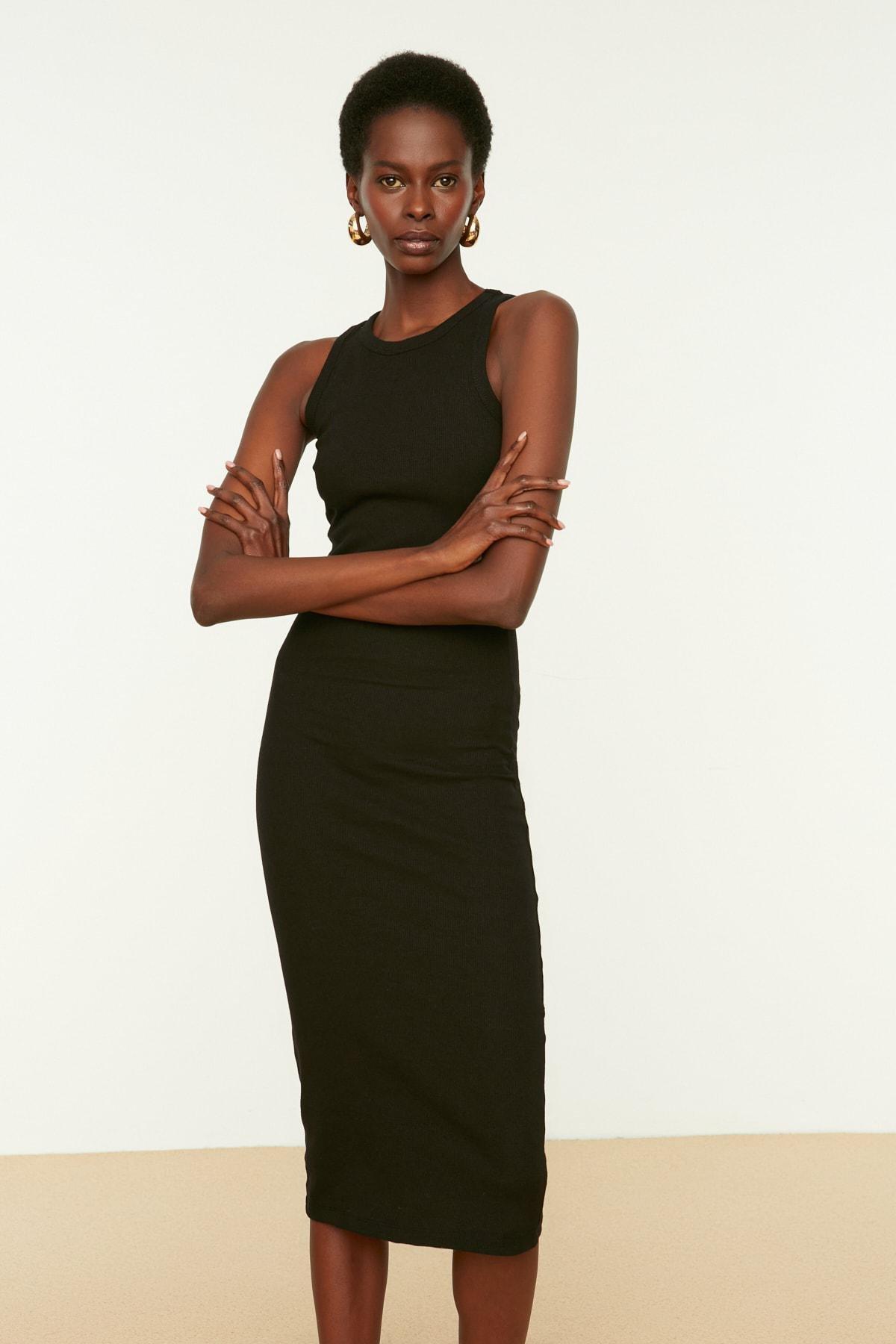 Black Halterneck Bodycon Dress, , large image number 2