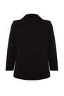 Trendyol - Black Lapel Collar Plus Size Jacket