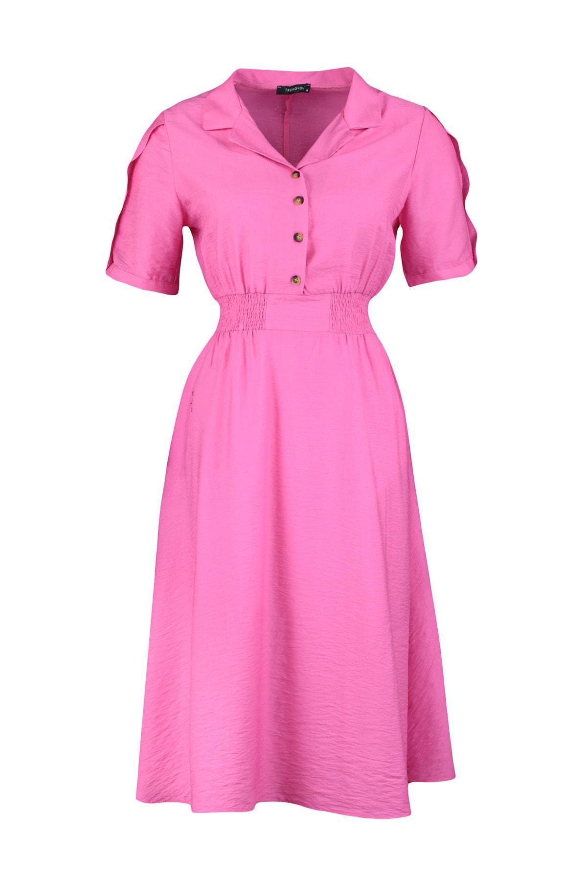 Pink A-Line Plus Size Dress, , large image number 5