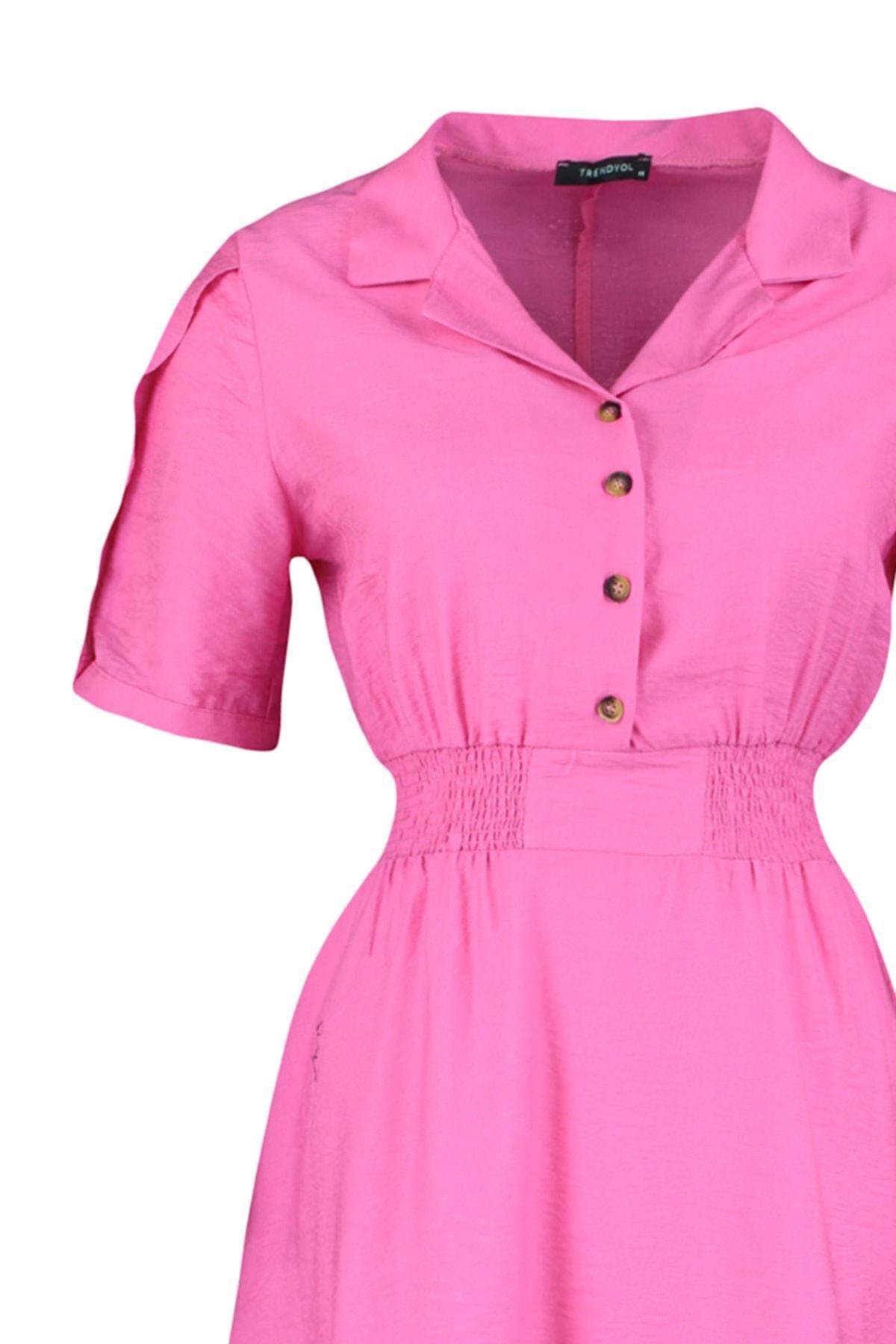 Pink A-Line Plus Size Dress, , large image number 6