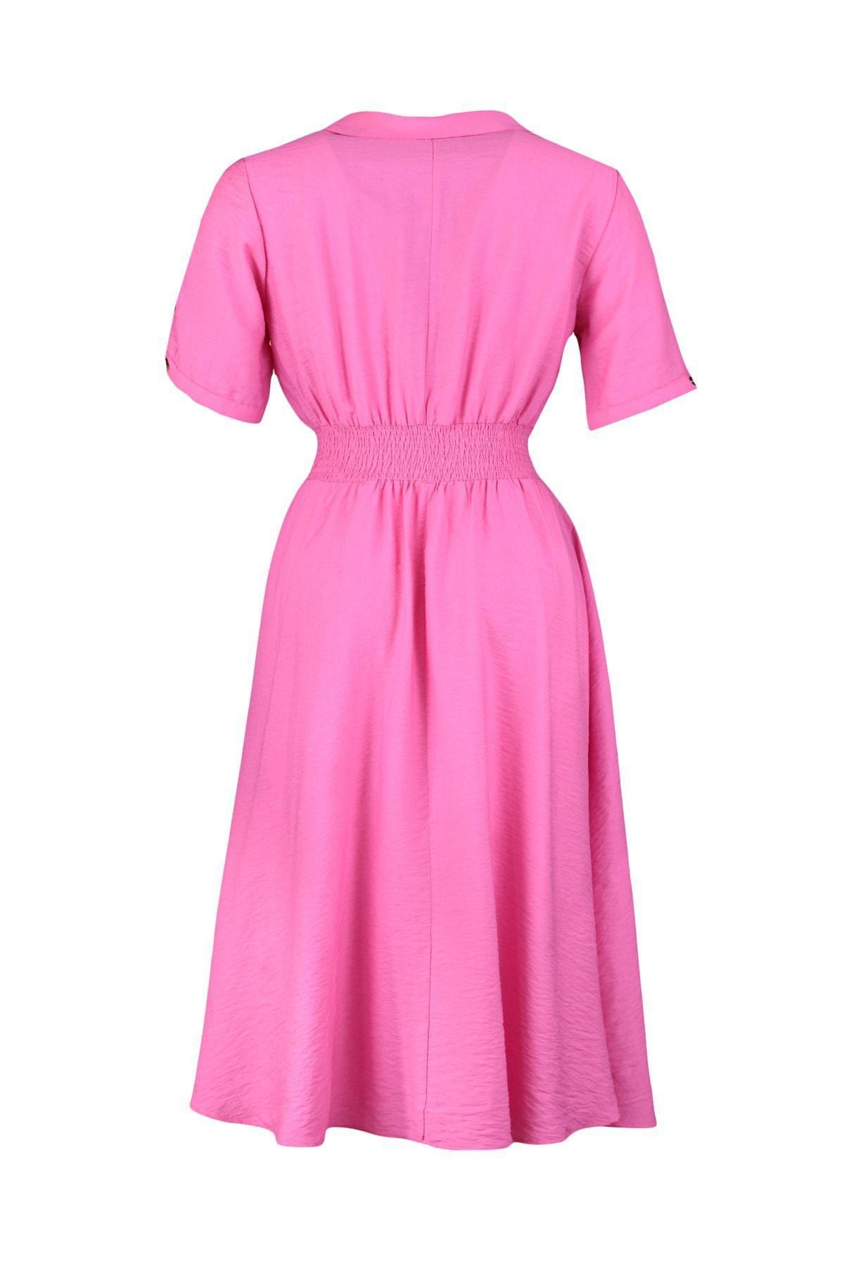 Pink A-Line Plus Size Dress, , large image number 7