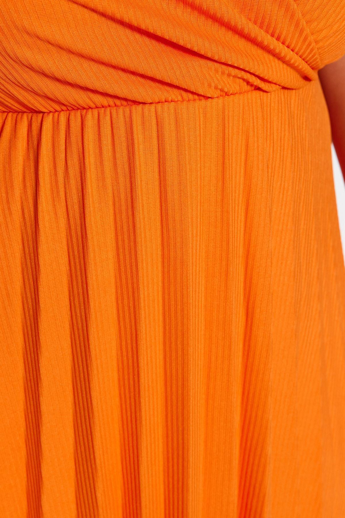 Orange A-Line Plus Size Dress, , large image number 3