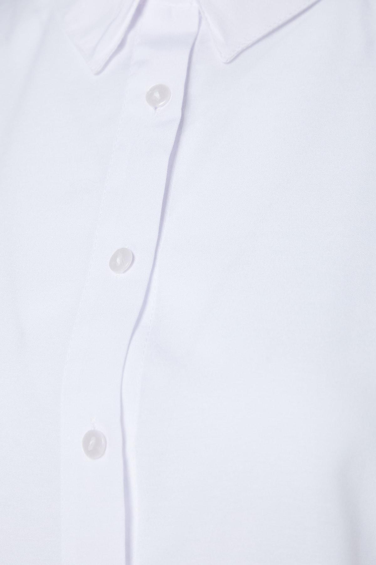 White Regular Plus Size Shirt, , large image number 4