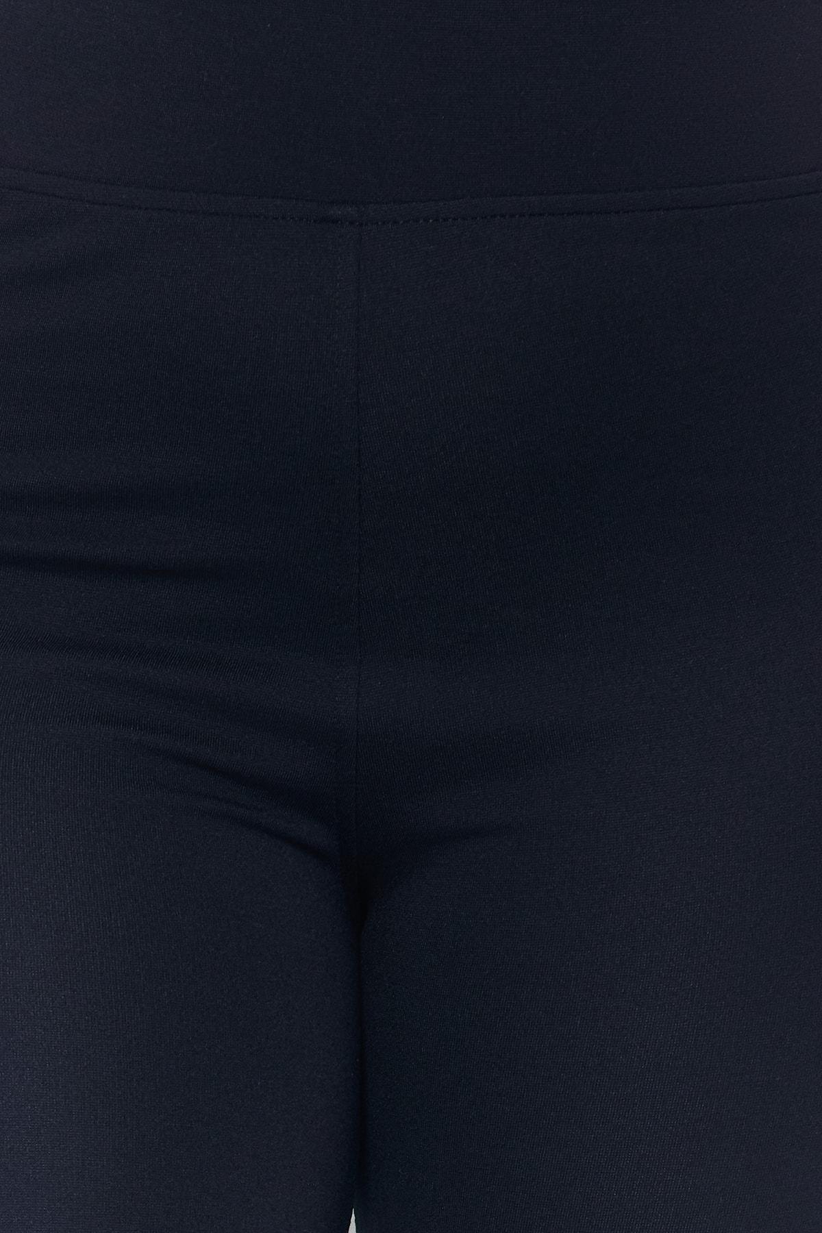 Trendyol - Blue High Waist Plus Size Leggings