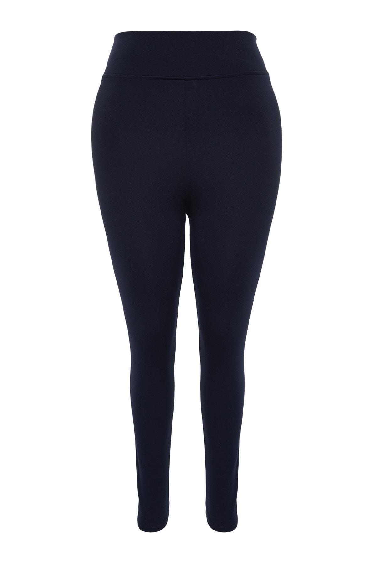 Trendyol - Blue High Waist Plus Size Leggings