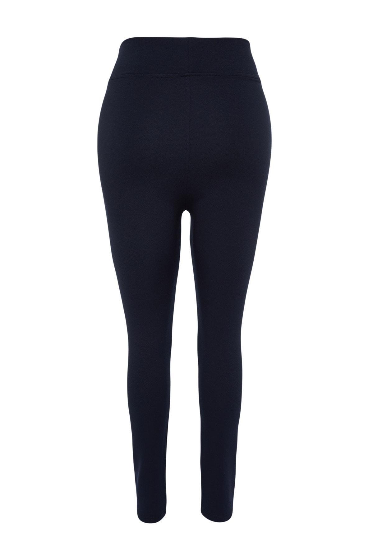 Trendyol - Blue High Waist Plus Size Leggings