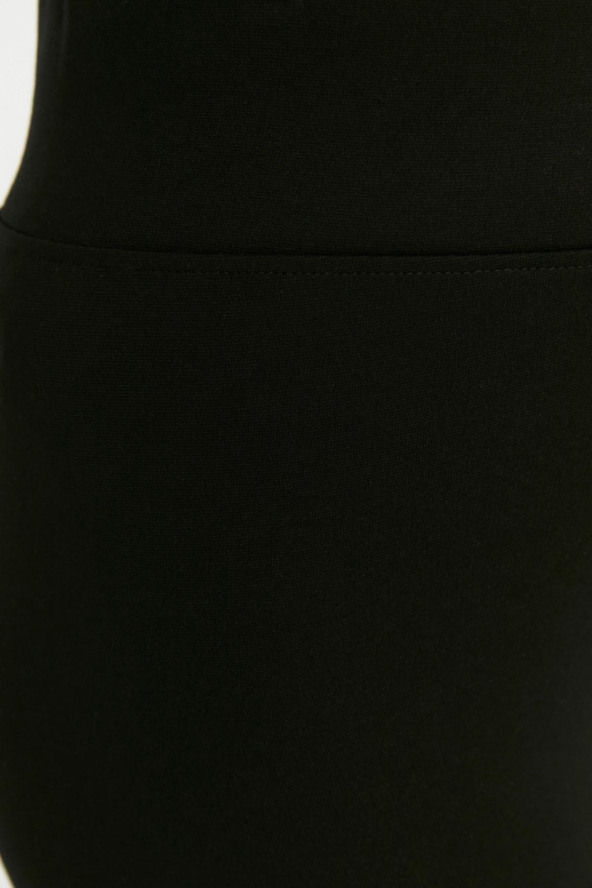 Black High Waist Plus Size Leggings, , large image number 3