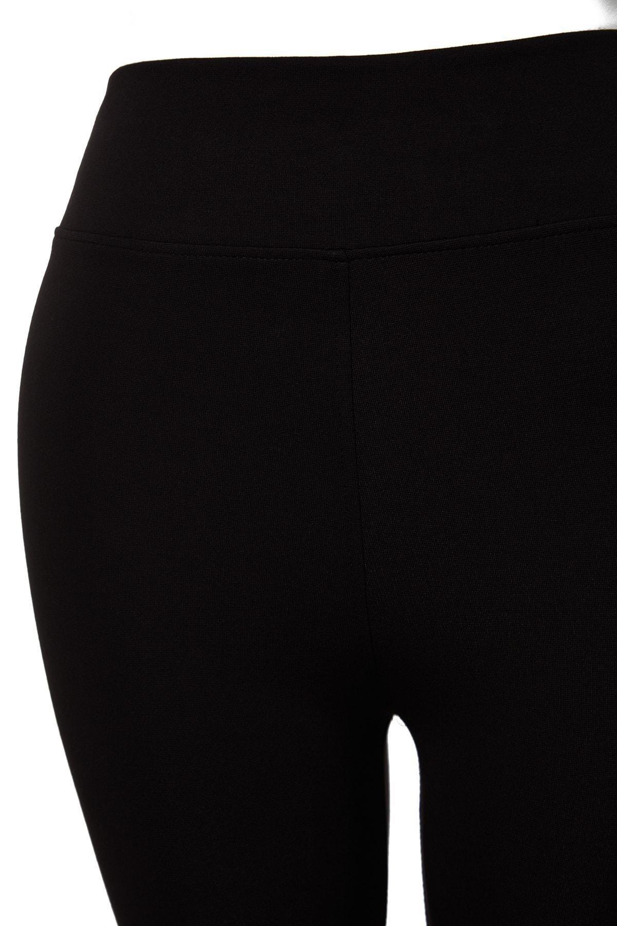 Black High Waist Plus Size Leggings, , large image number 5