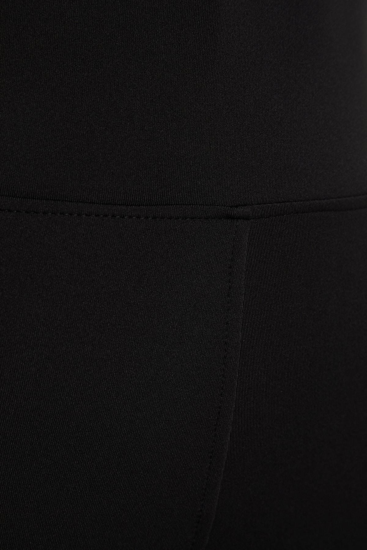 Black High Waist Plus Size Leggings, , large image number 6