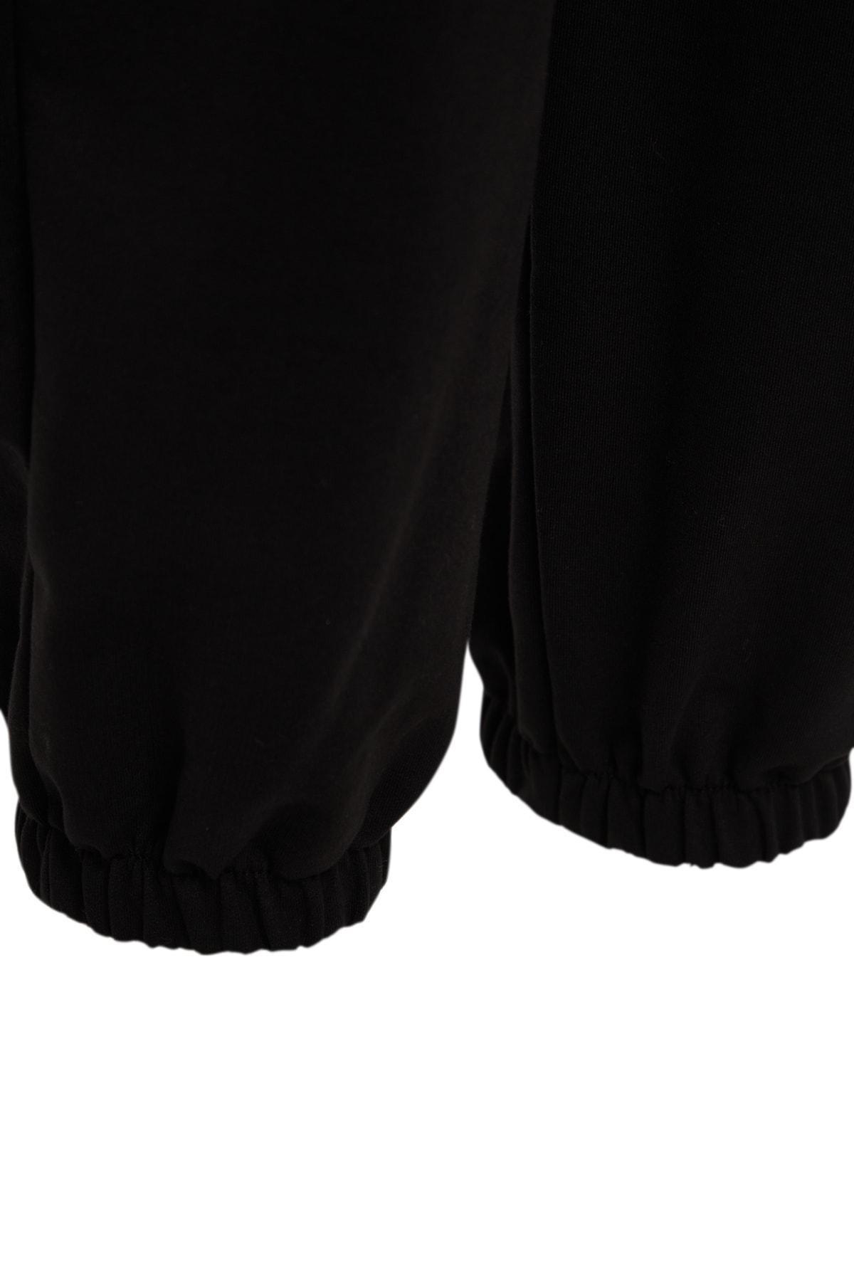 Black Joggers Plus Size Sweatpants, , large image number 6
