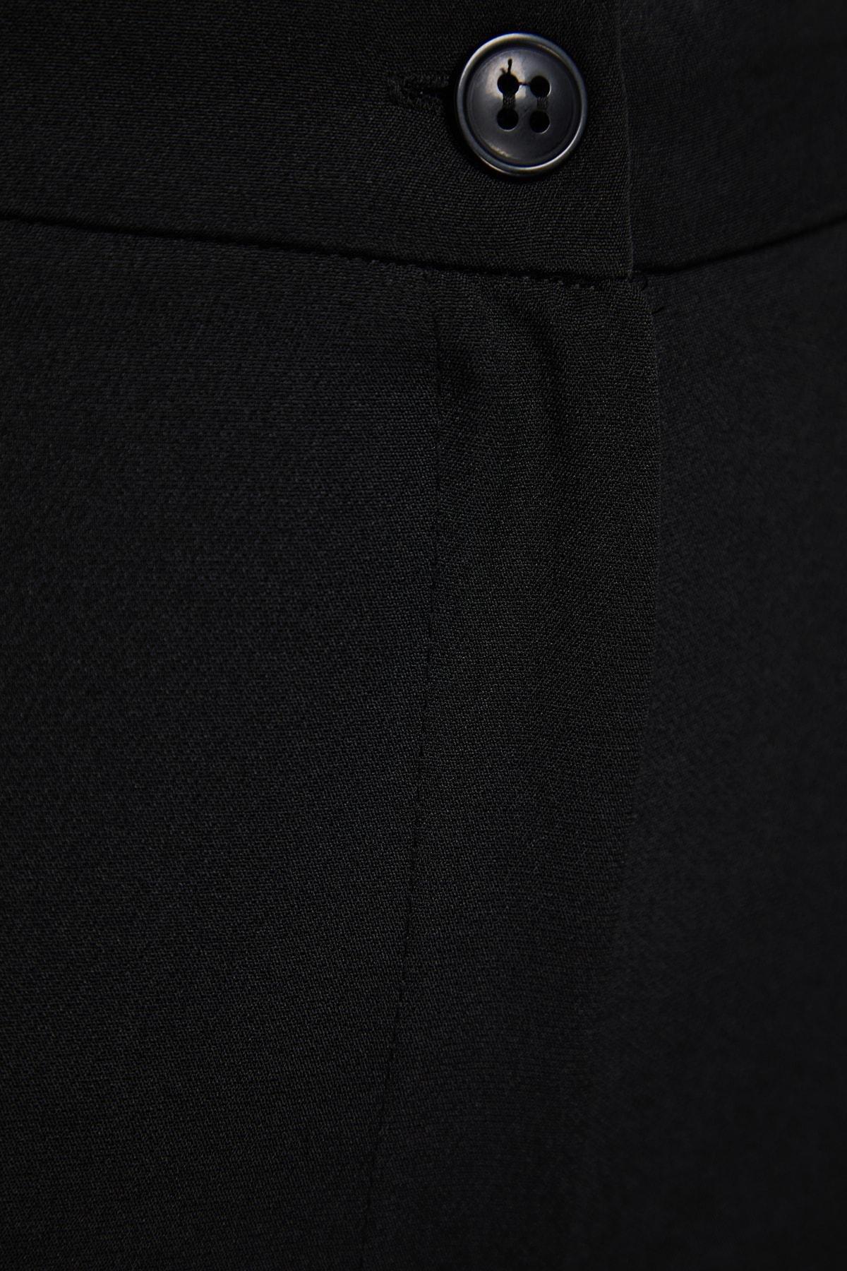 Black Wide Leg Plus Size Pants, , large image number 7
