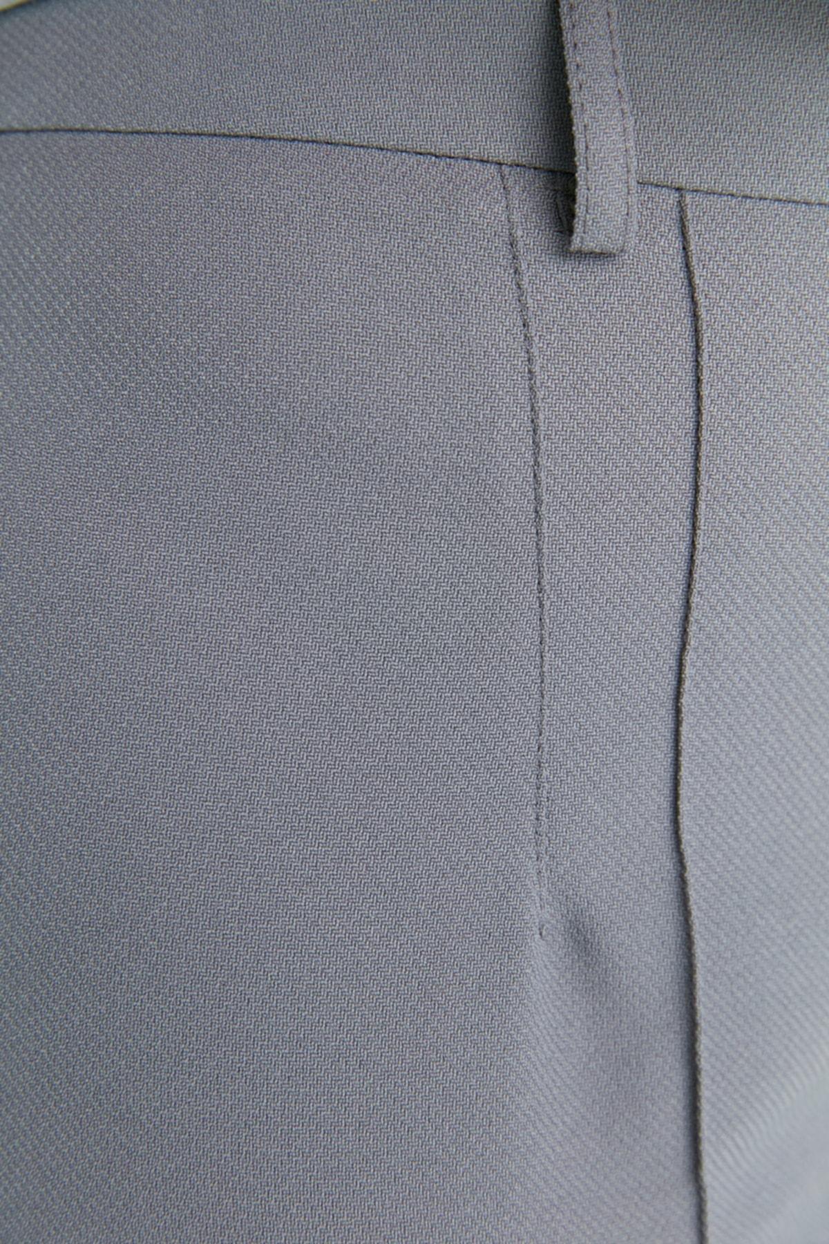 Grey Wide Leg Plus Size Pants, , large image number 3
