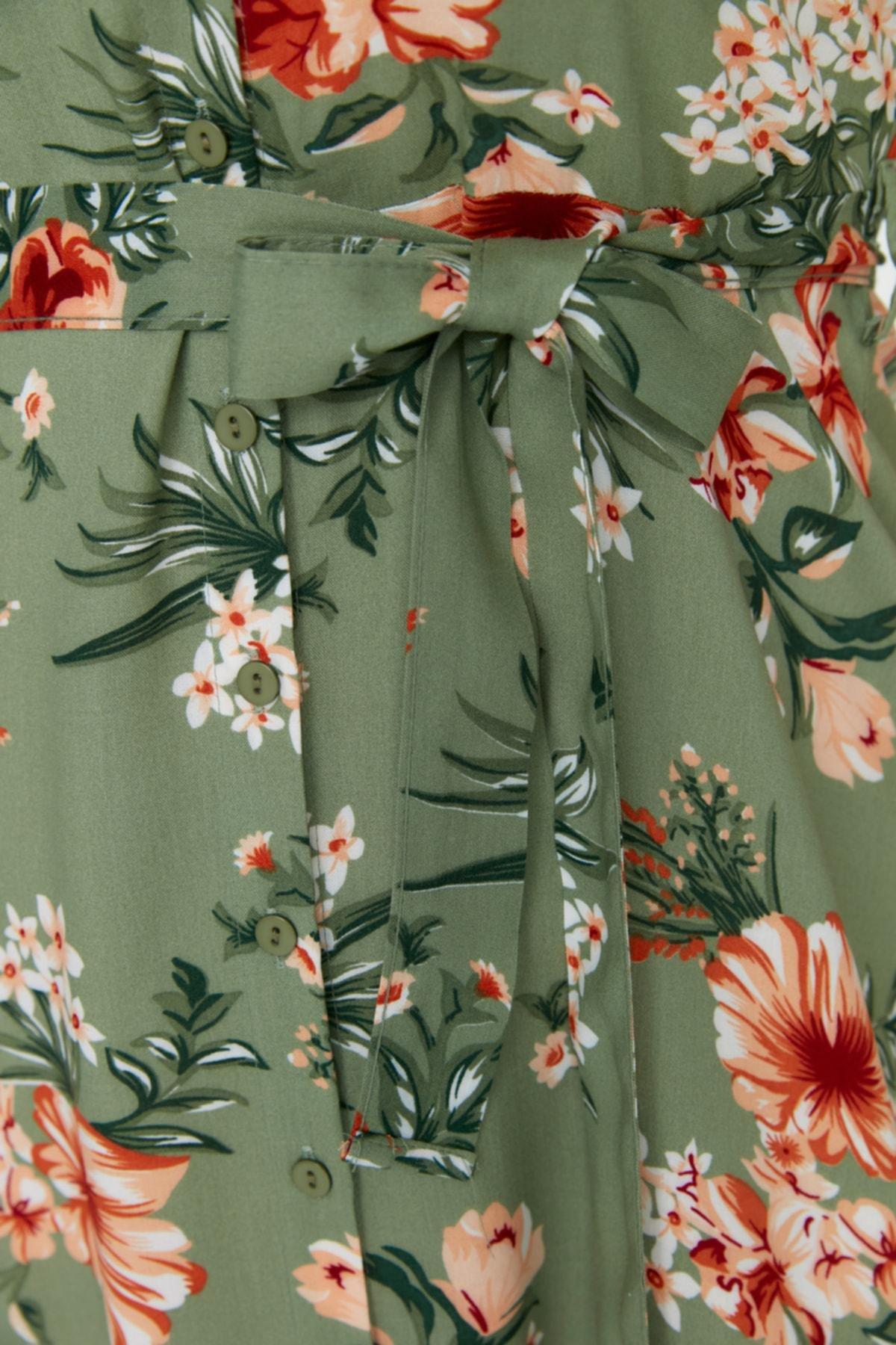 Multicolour Floral Plus Size Dress, , large image number 3