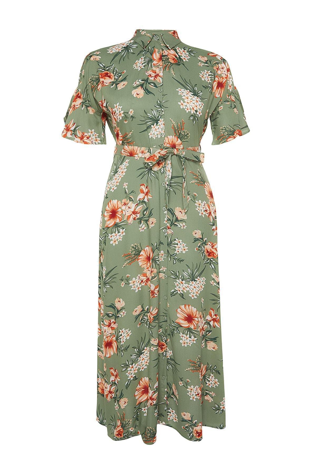 Multicolour Floral Plus Size Dress, , large image number 5