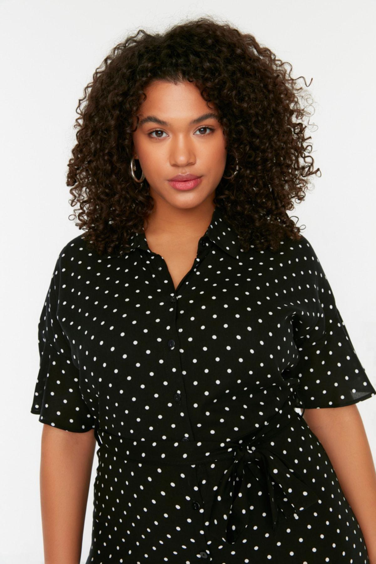 Black Floral Plus Size Dress, , large image number 2