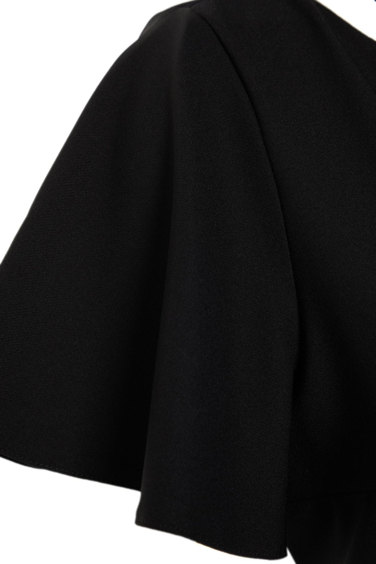 Black Bodycon Plus Size Midi Dress, , large image number 7