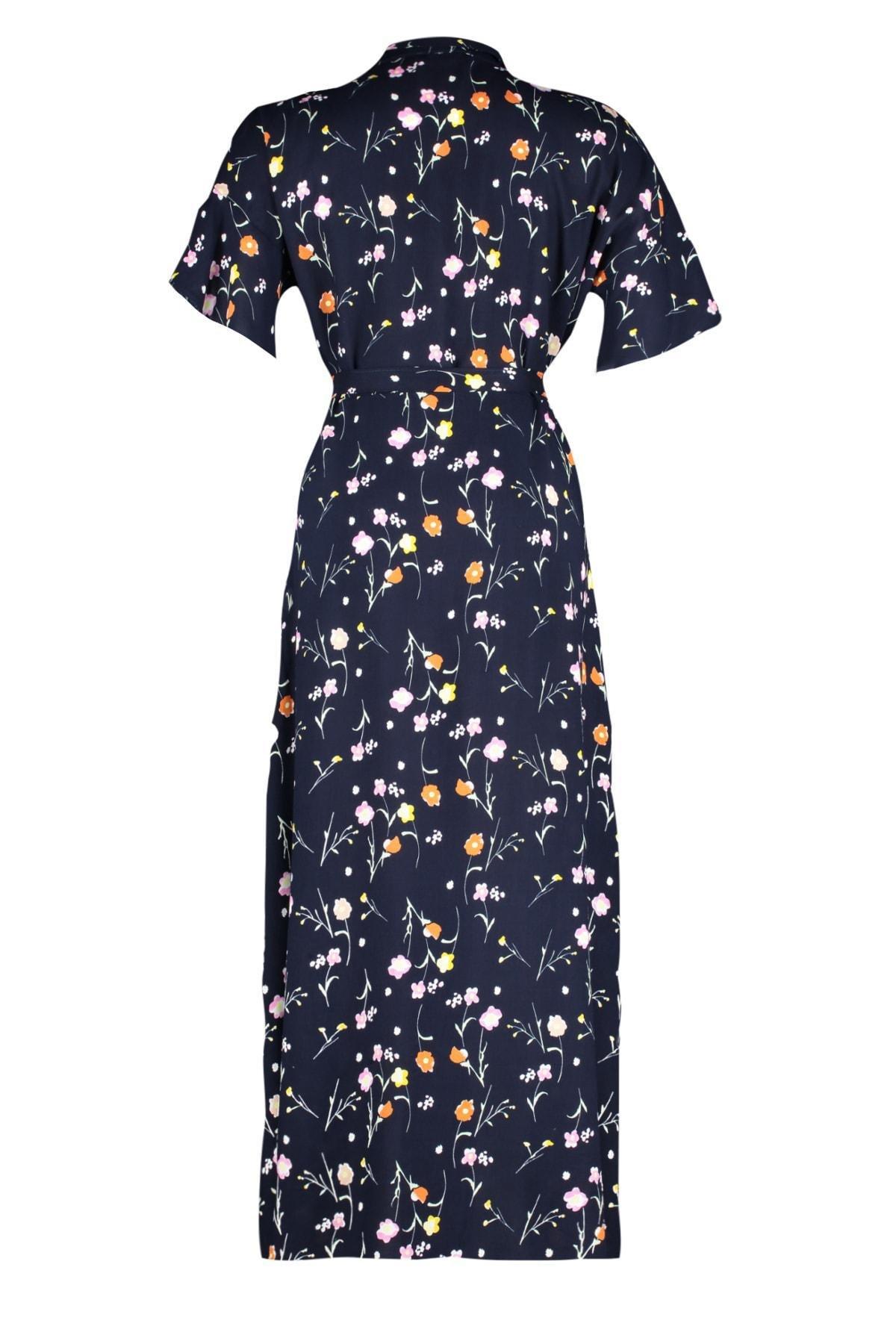 Navy A-Line Plus Size Dress, , large image number 6
