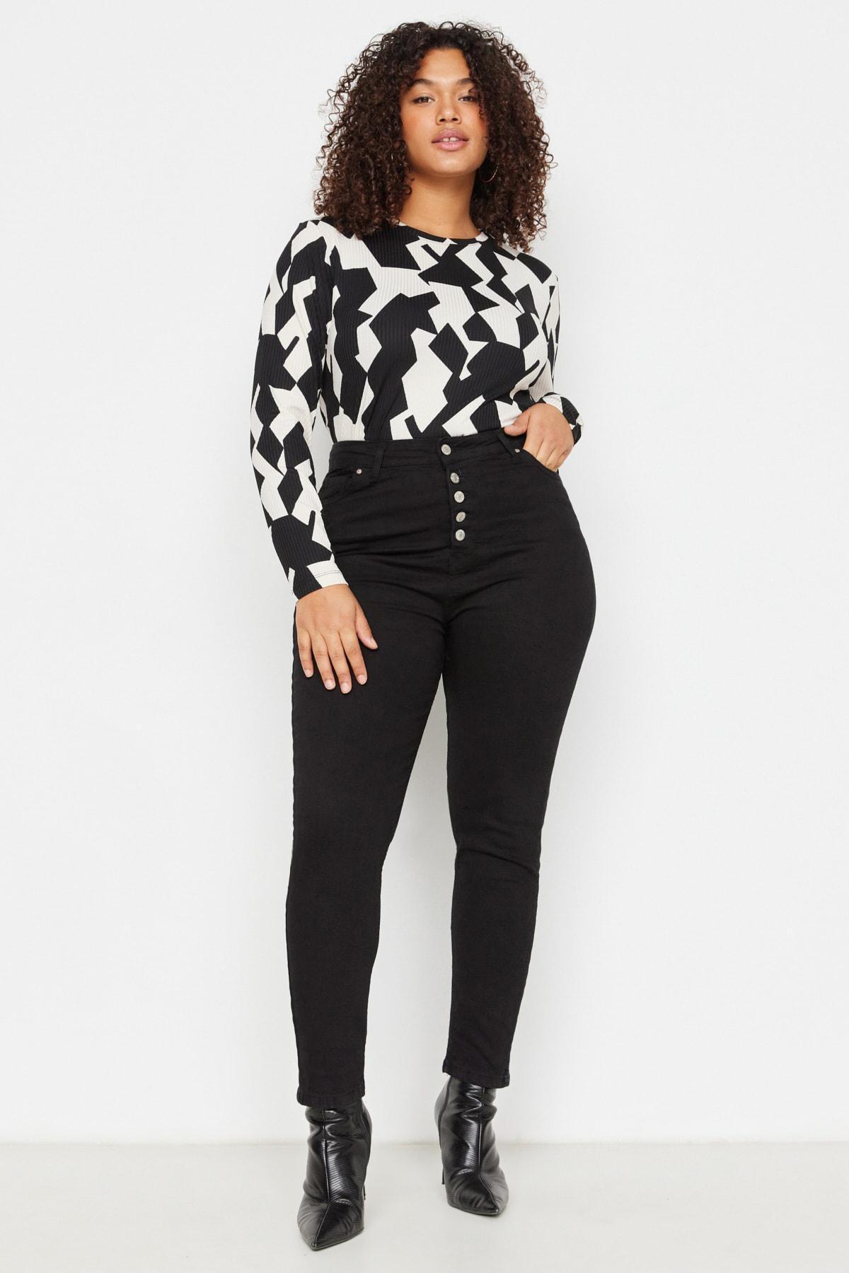Trendyol Black Skinny Plus Size Jeans Azadea Lebanon