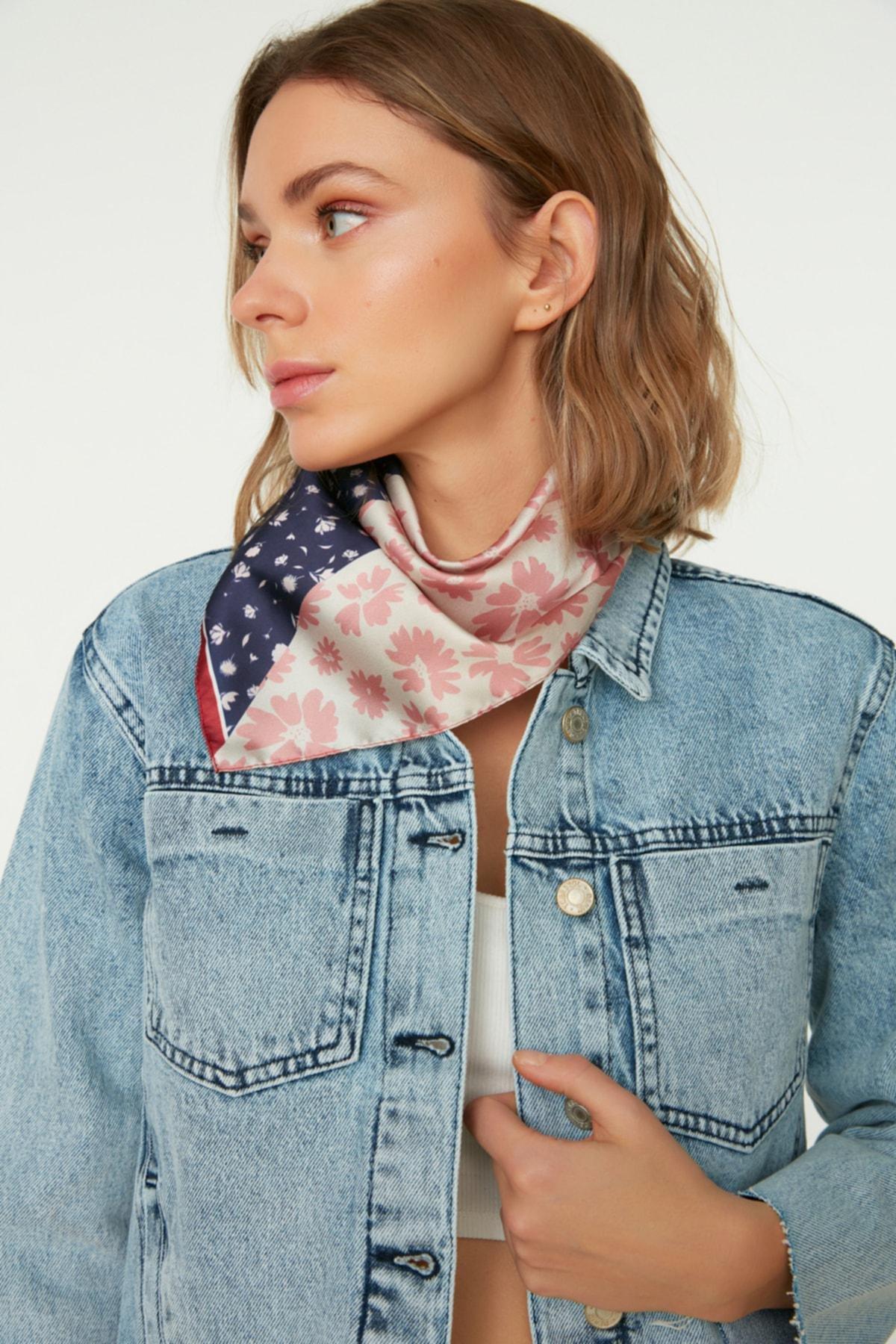 Blue Casual Neckerchief, , large image number 1