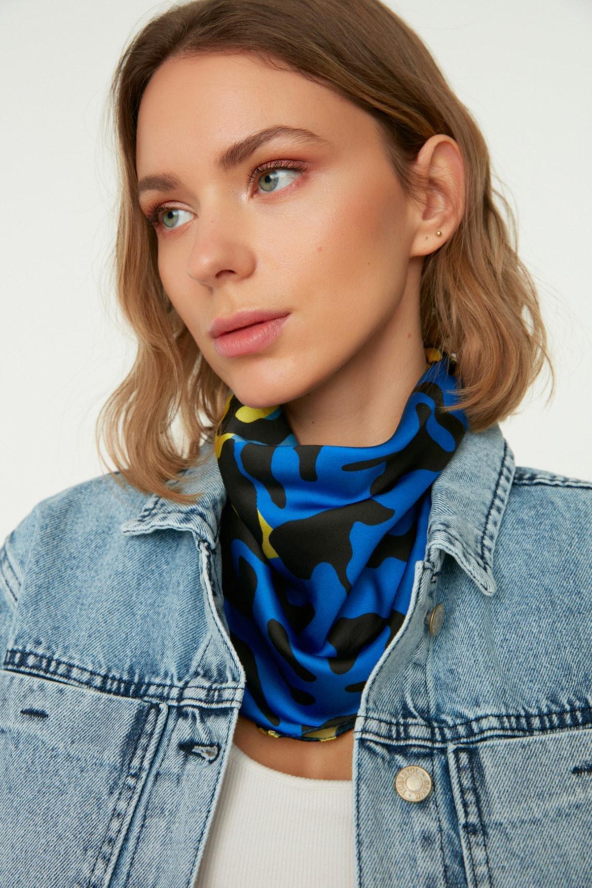Multicolour Colourblock Business Neckerchief, , large image number 0