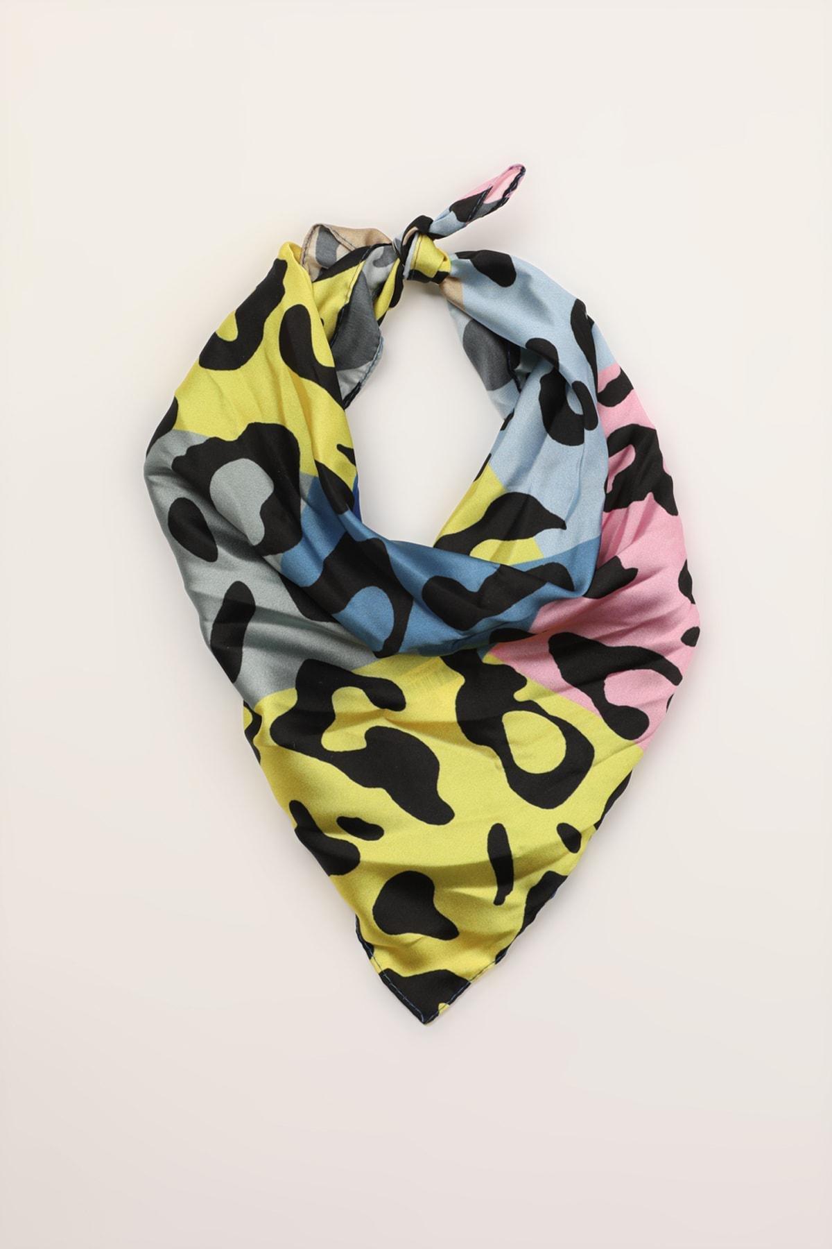 Multicolour Colourblock Business Neckerchief, , large image number 2