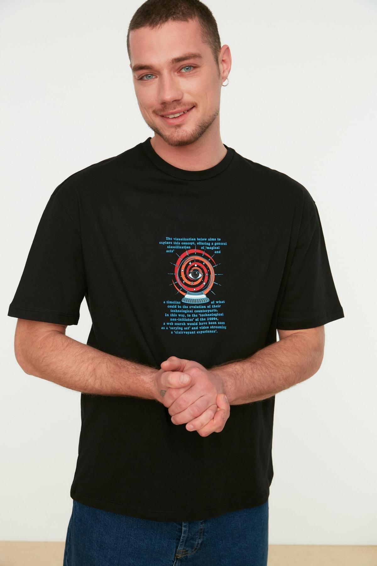 Black Crew Neck Tshirt, , large image number 1