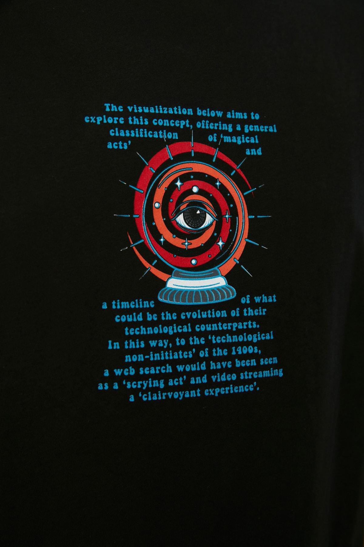 Black Crew Neck Tshirt, , large image number 2
