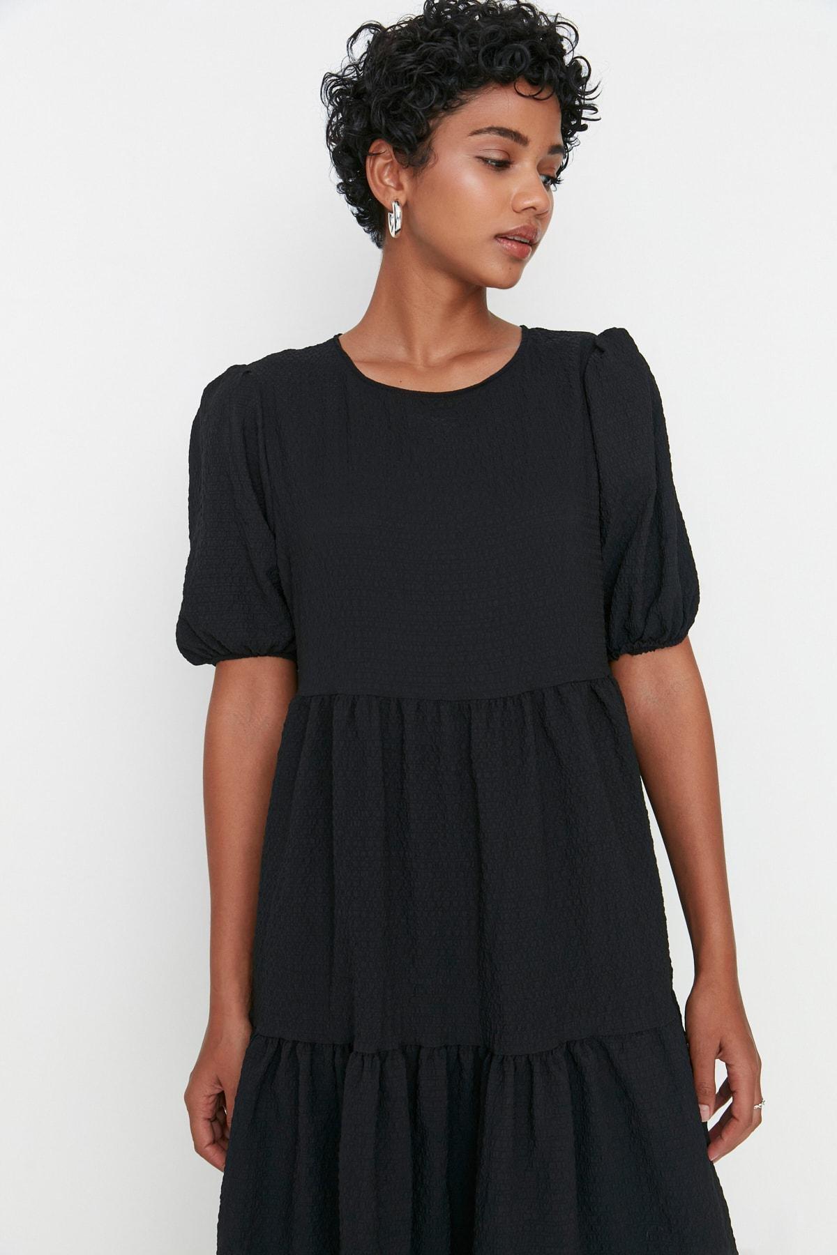 Black Shift Midi Dress, , large image number 2