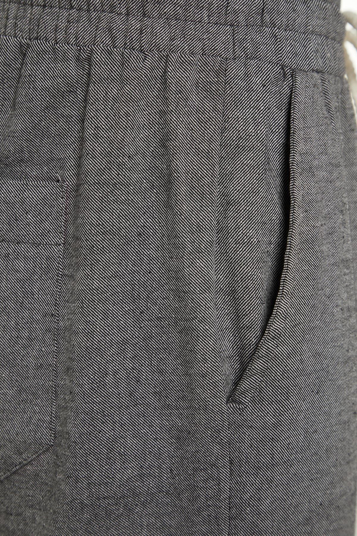 Black Mid Waist Straight Pants, , large image number 10