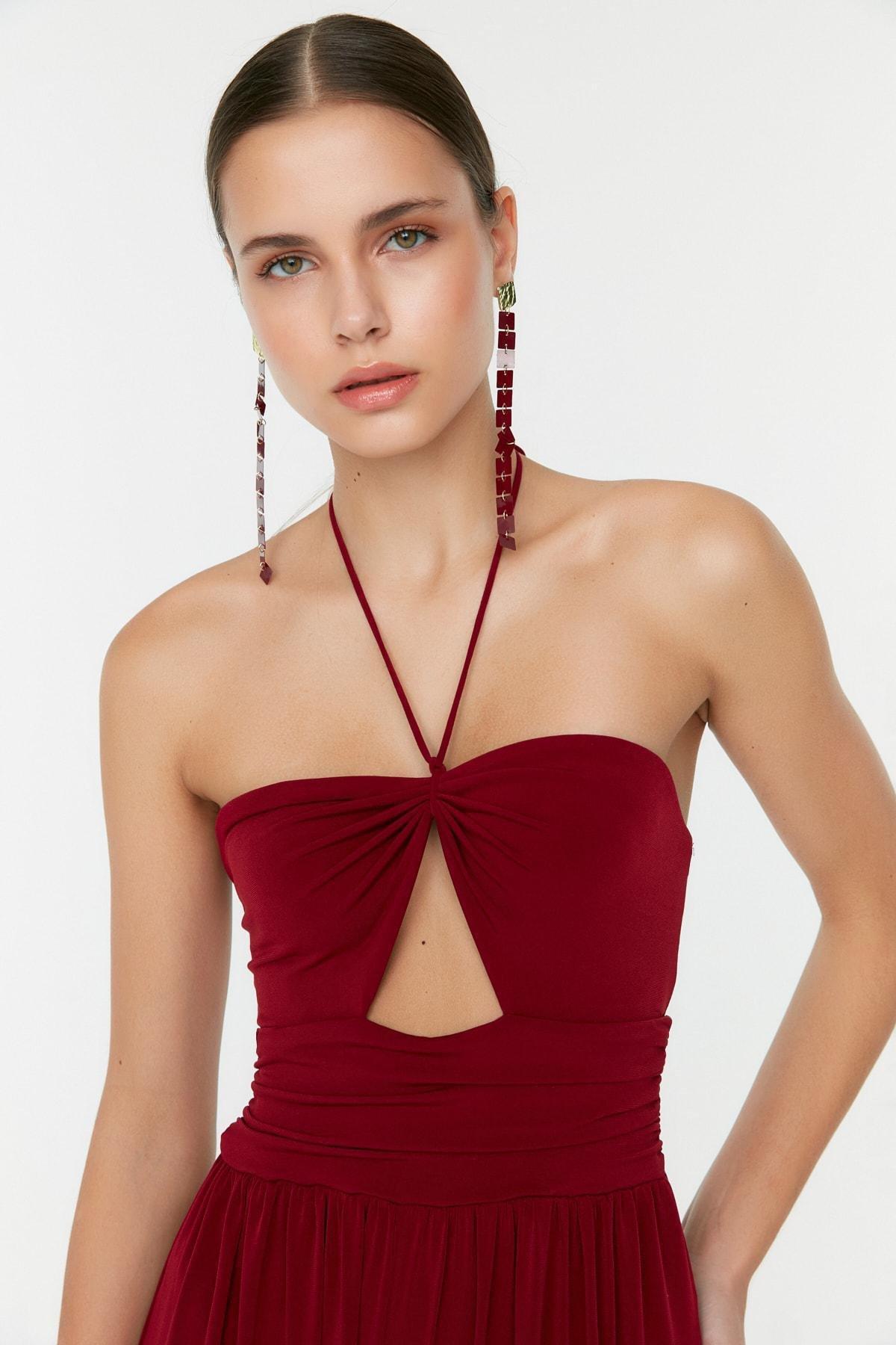 Burgundy Sweetheart Jumpsuit, , large image number 1