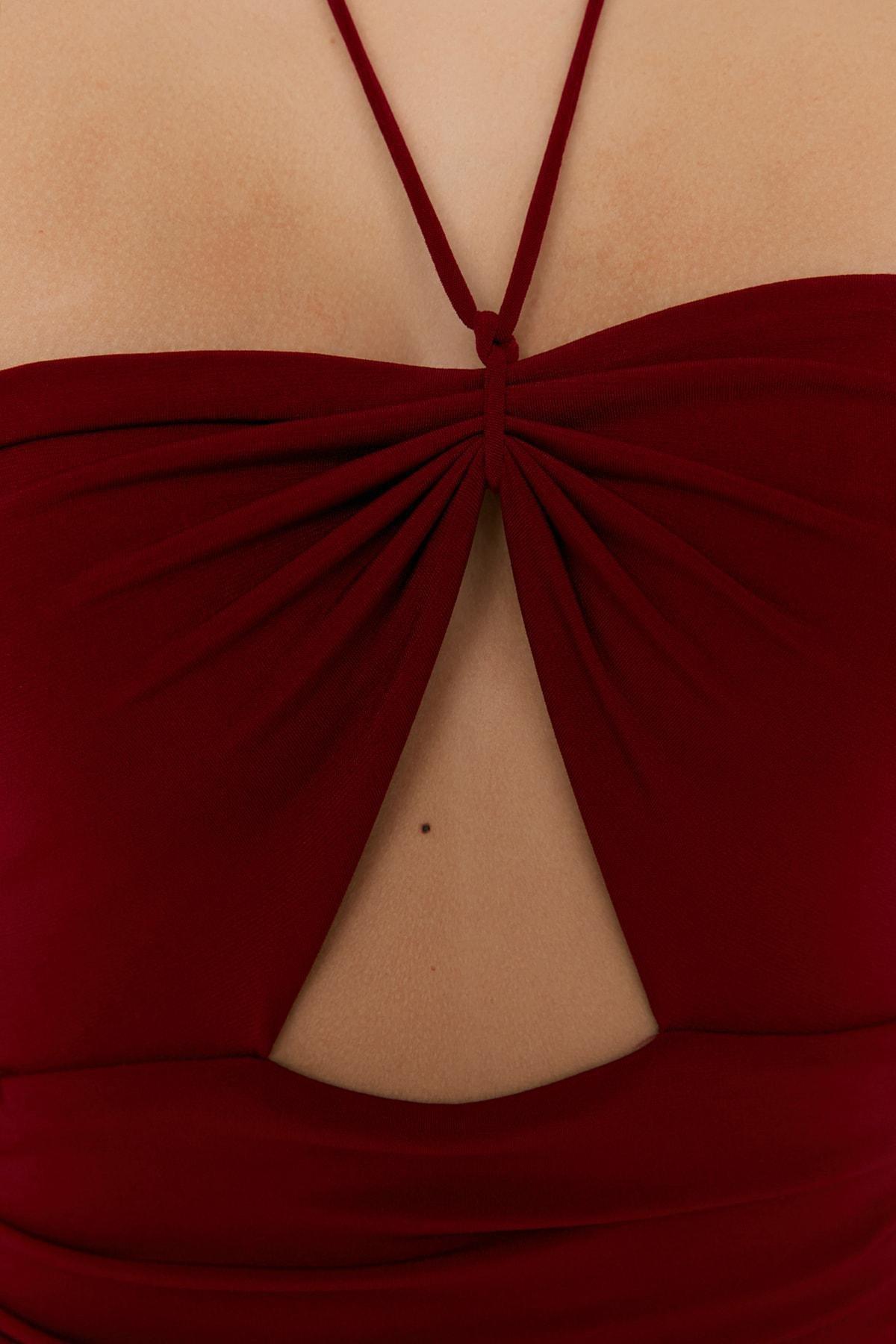 Burgundy Sweetheart Jumpsuit, , large image number 2